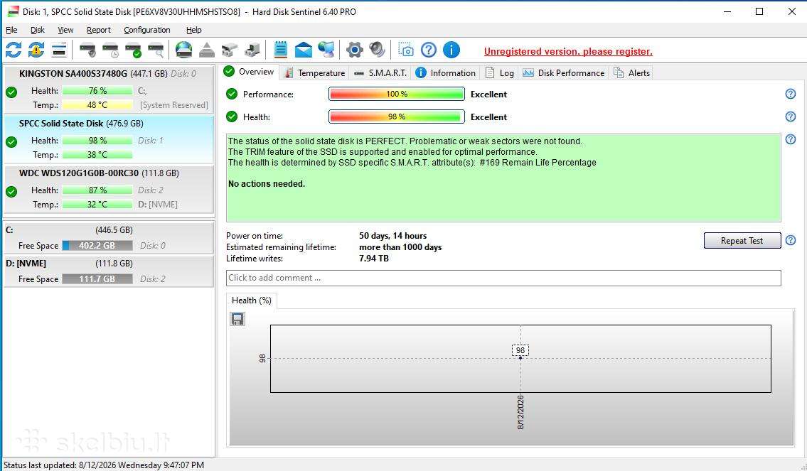 SSD 480gb Silicon Power S56
