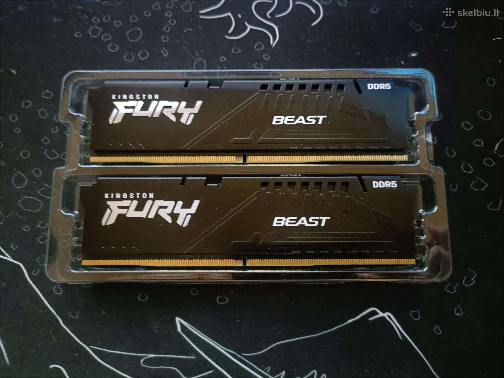 RAM Ddr5 Fury Beast Black 16gb(2x8gb)5600mhz Cl40