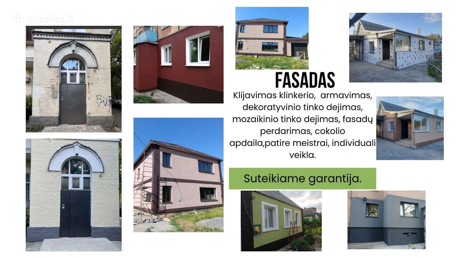 Fasadai, klinkeris