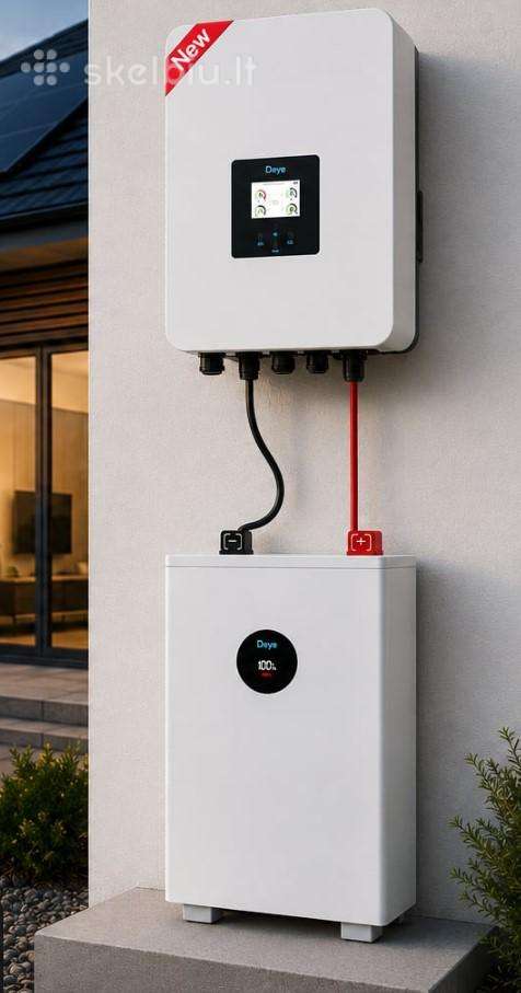Hibridinis Deye komplektas su Deye kaupikliu 16kwh