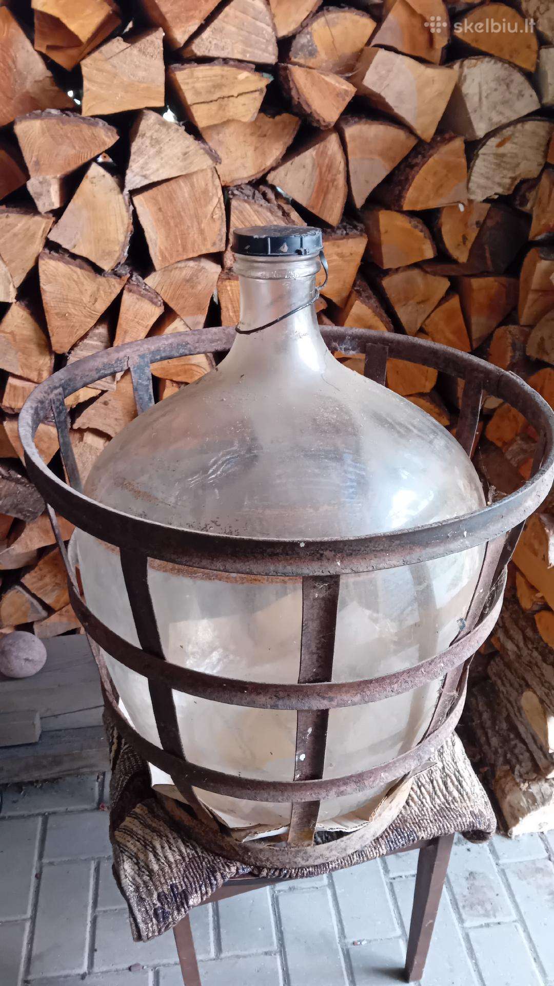 50 ltr stiklinis butelis vynui