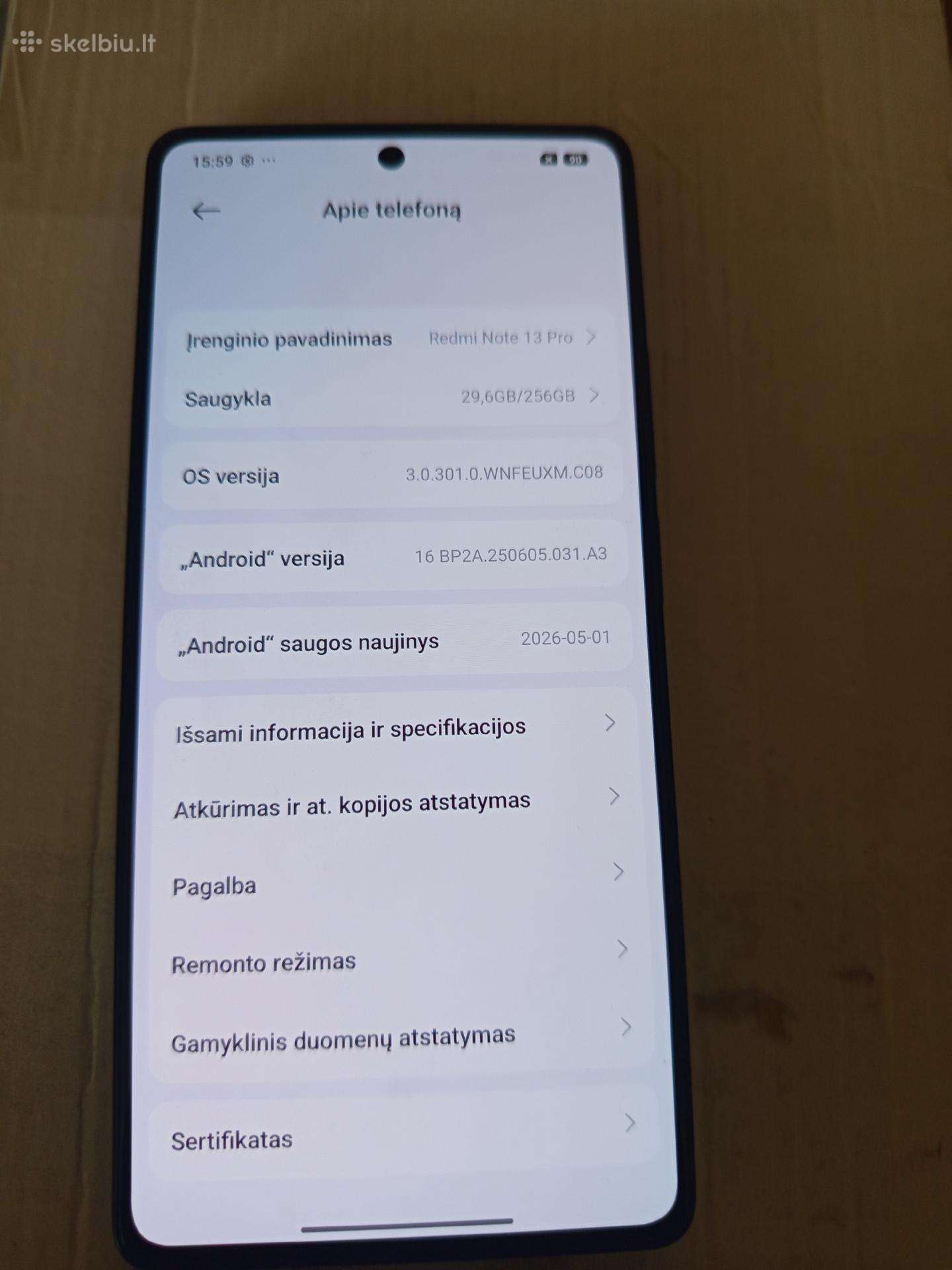 Redmi note13 Pro 256gb -8gb