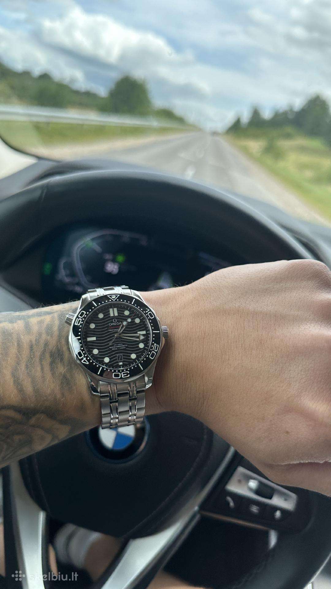 Omega seamaster laikrodis automatinis