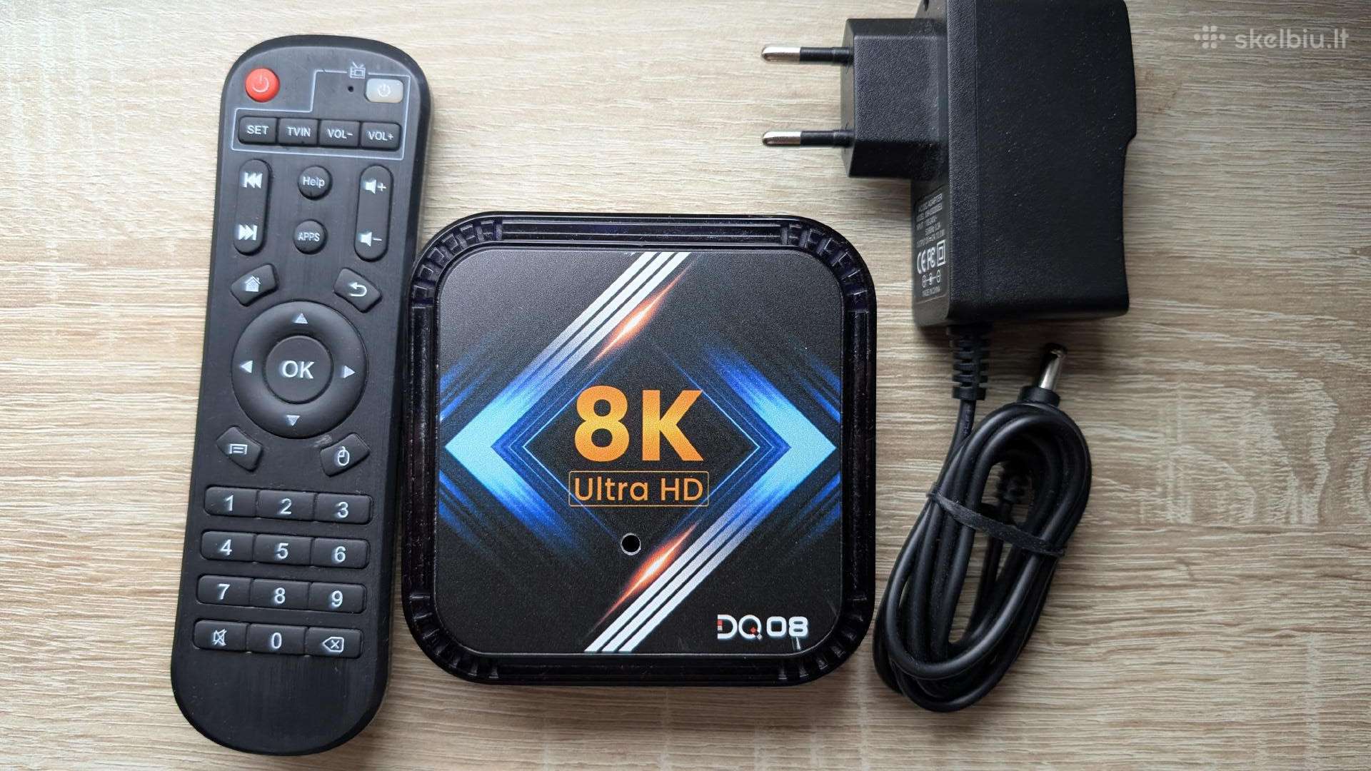 Dq08 TV priedėlis (Android 13, 4gb/32gb, Wi-fi 6)