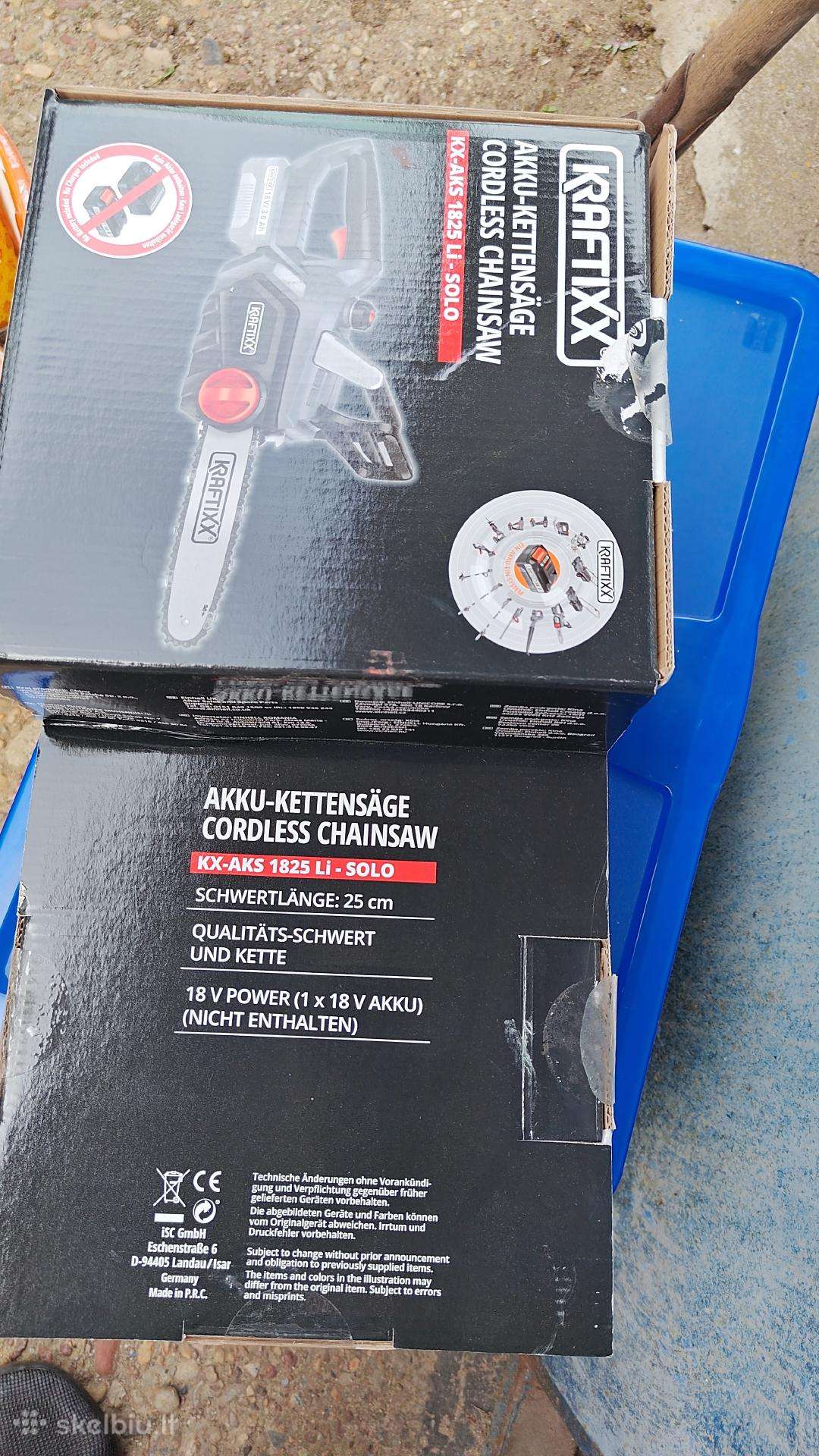 Kraftixx Akumuliatorinis grandininis pjūklas