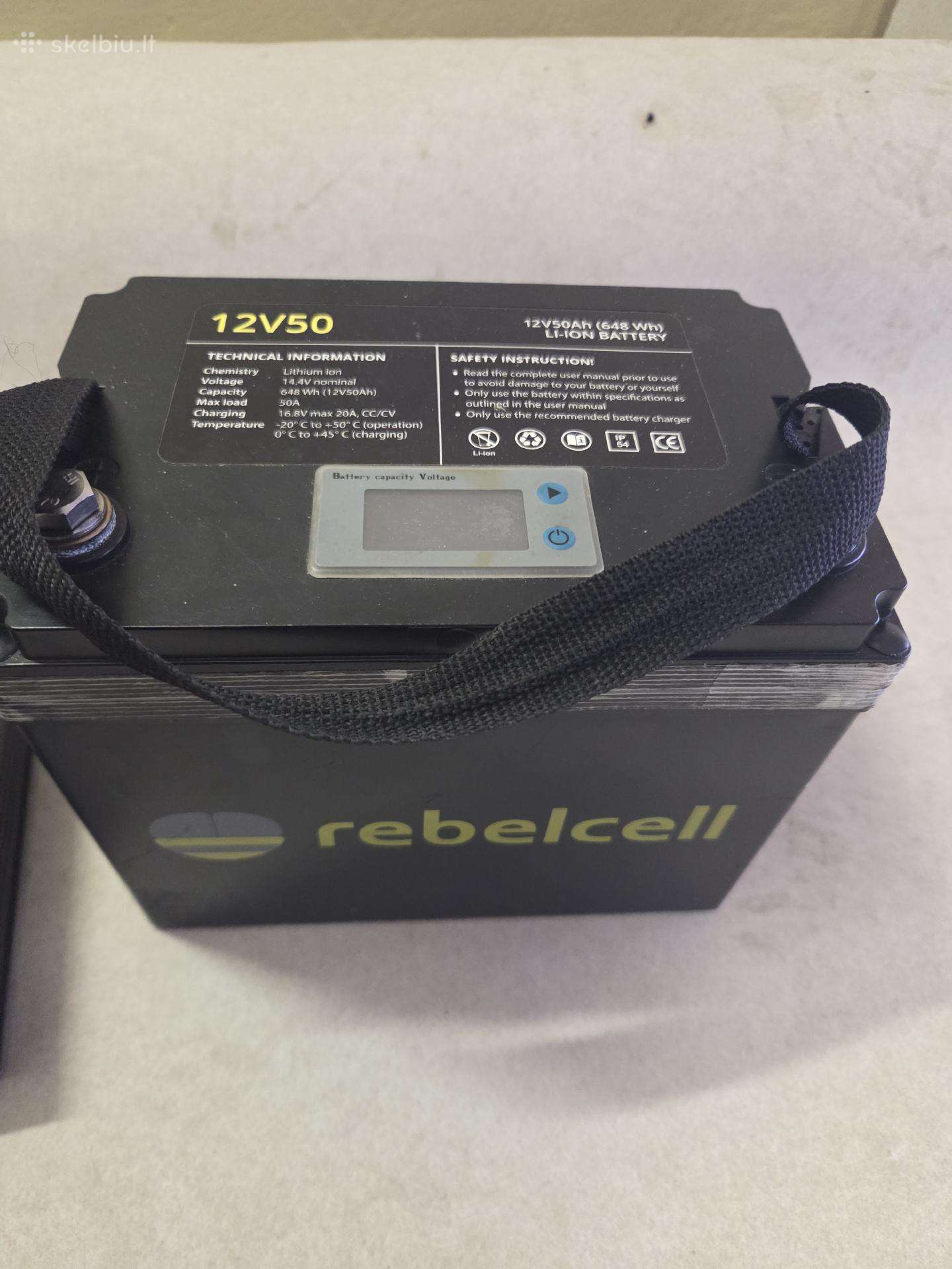Parduodu Rebelcell Li-ion 12 V50ah,naudotas.
