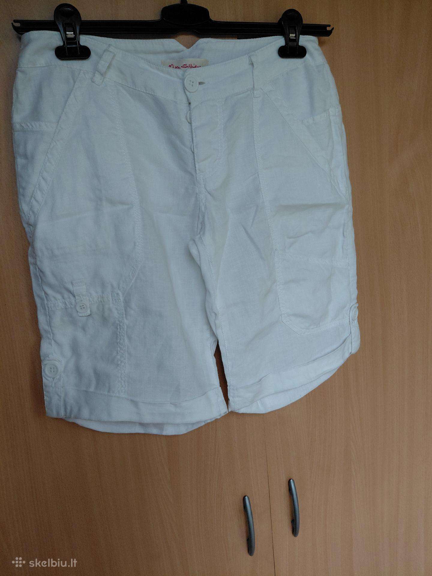 Lininiai balti šortukai