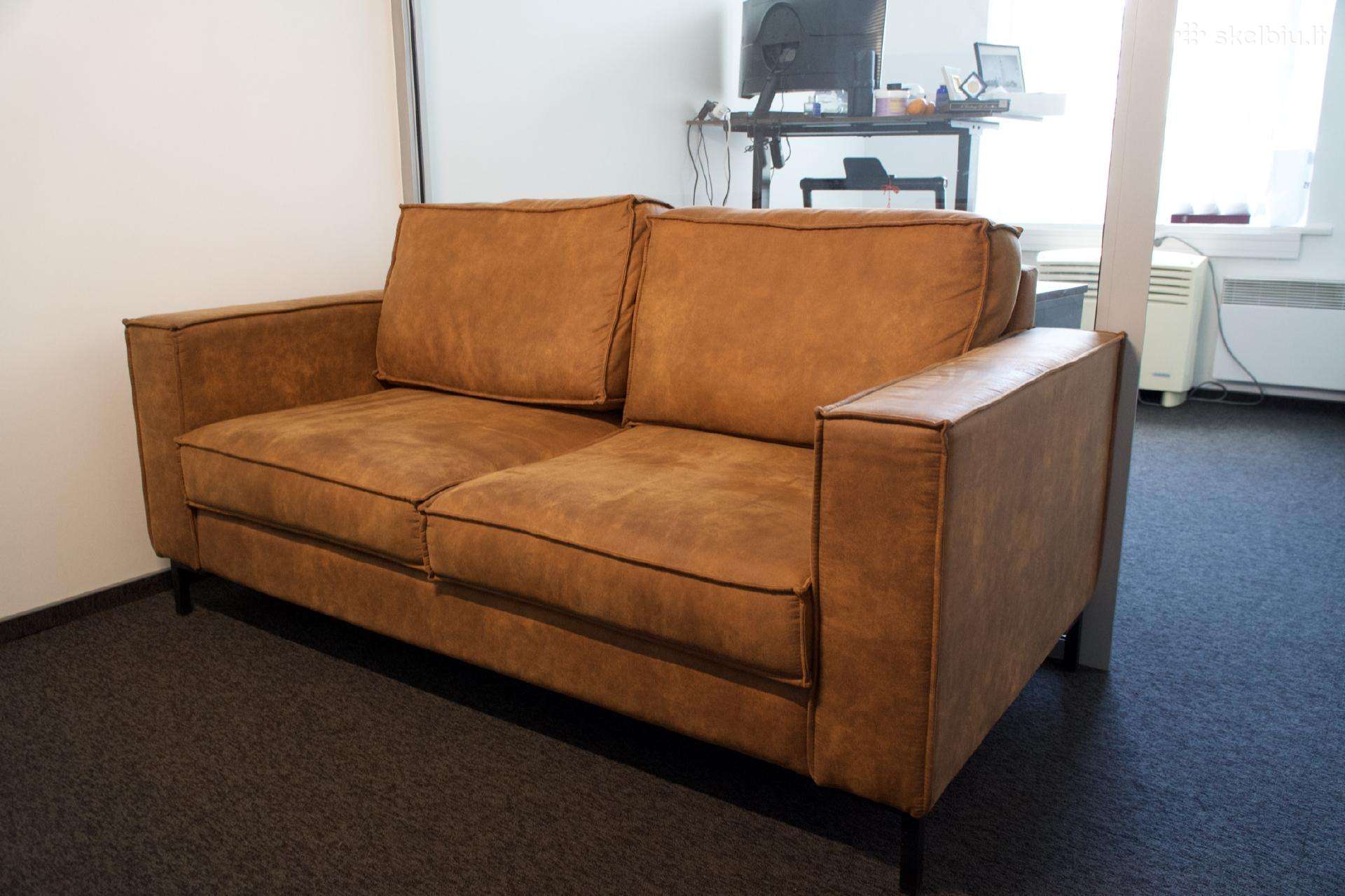 Odinė sofa „Tazzo" 185 cm