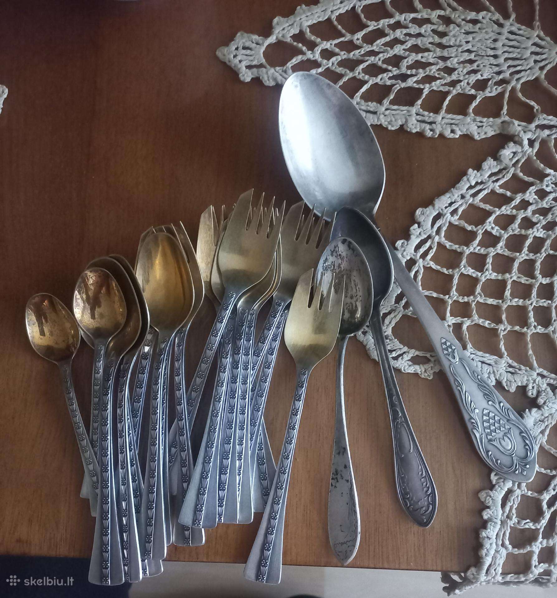 Šaukšteliai sidabriniai