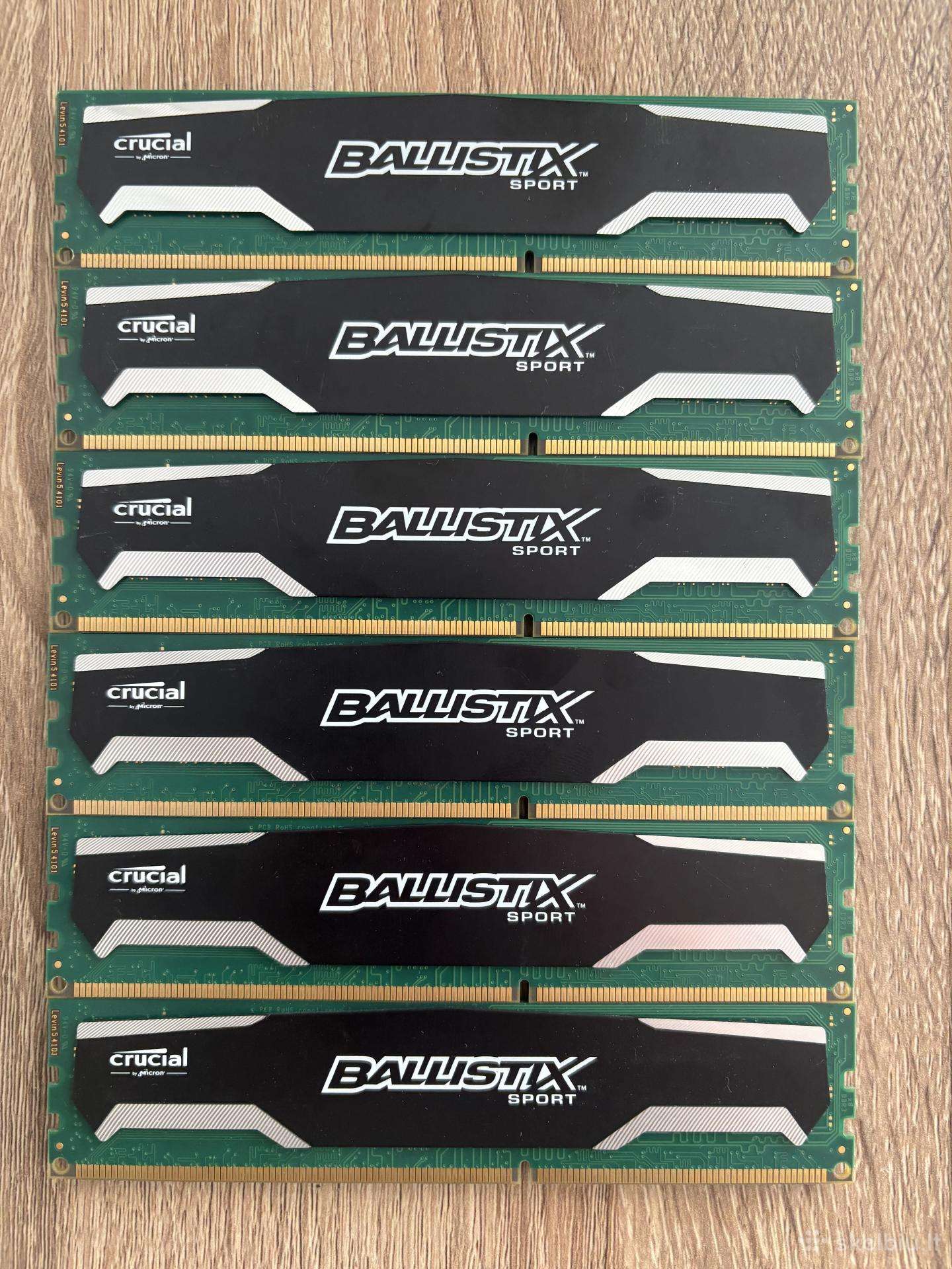 24gb Ddr3 6x4gb Crucial Ballistix Sport1600mhz Cl9