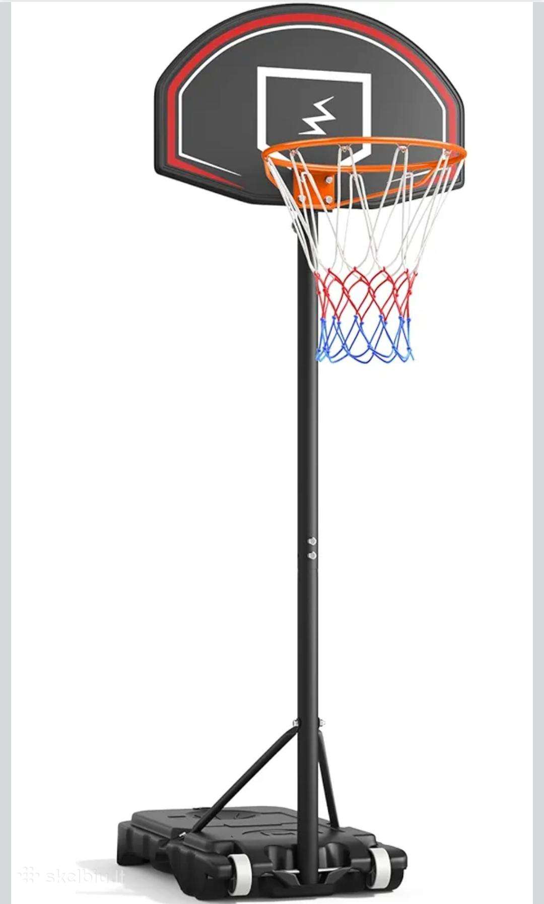 Reguliuojamas vaikiškas krepšinio stovas,110-210cm