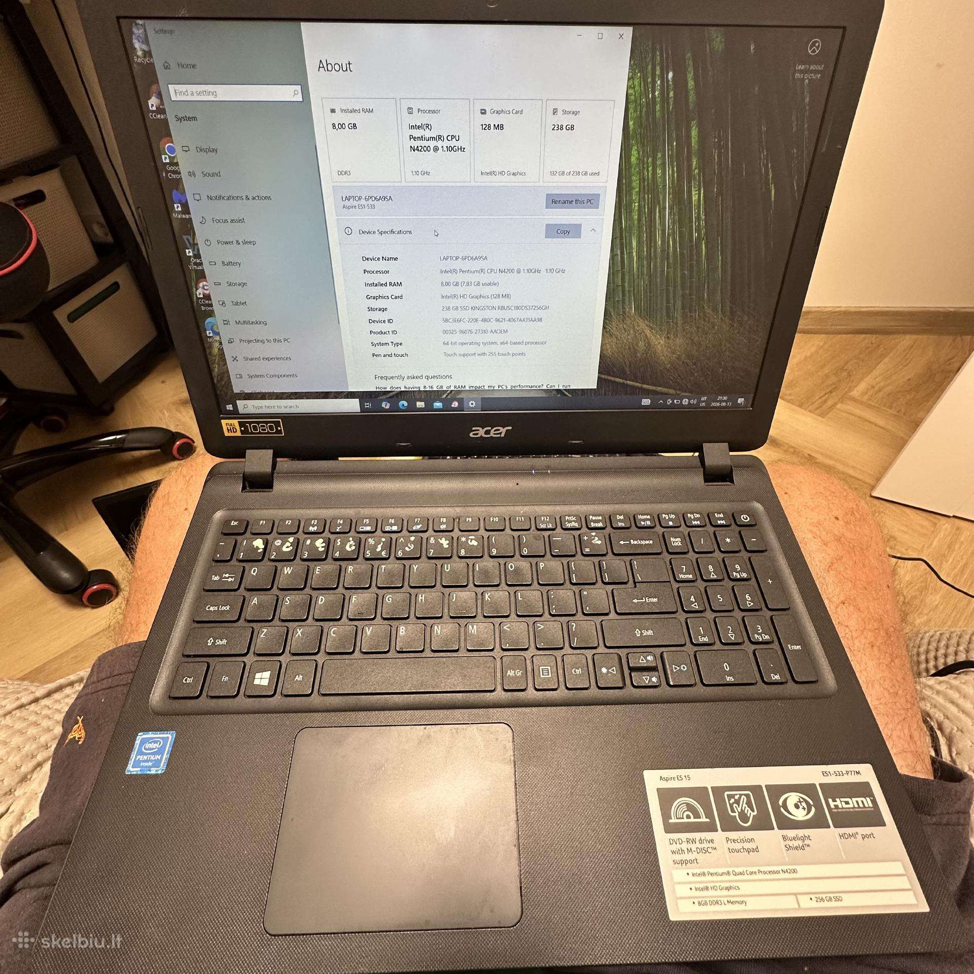 Laptopai 6 vnt