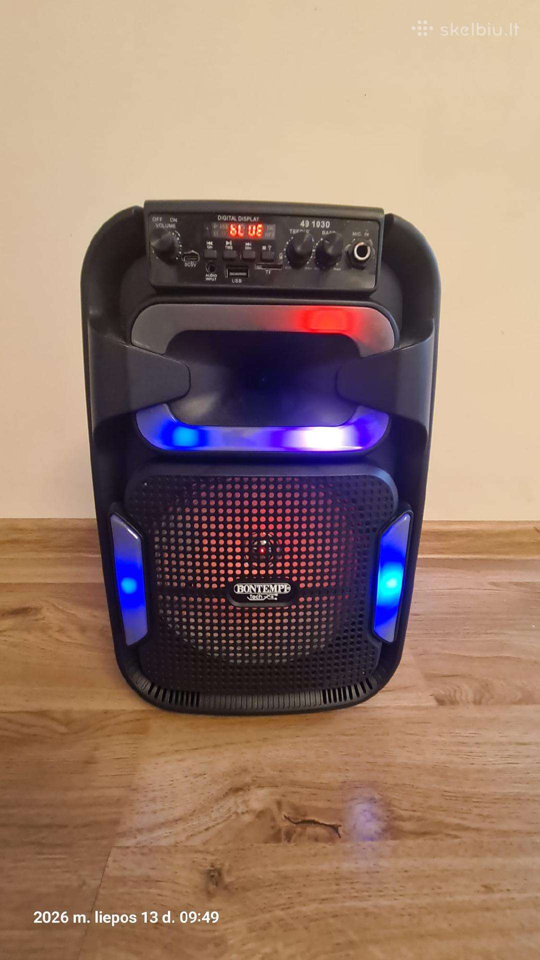 Vaikiška kolonėle su LED apšvietimu