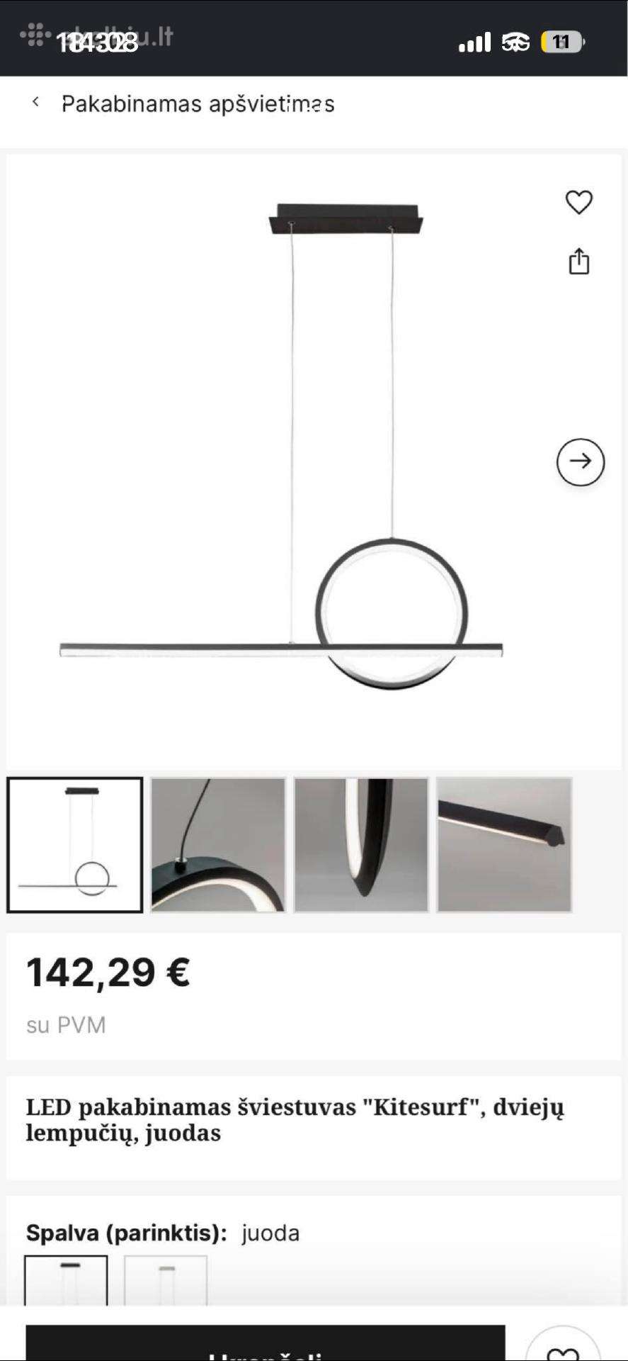 Šviestuvas LED naujas