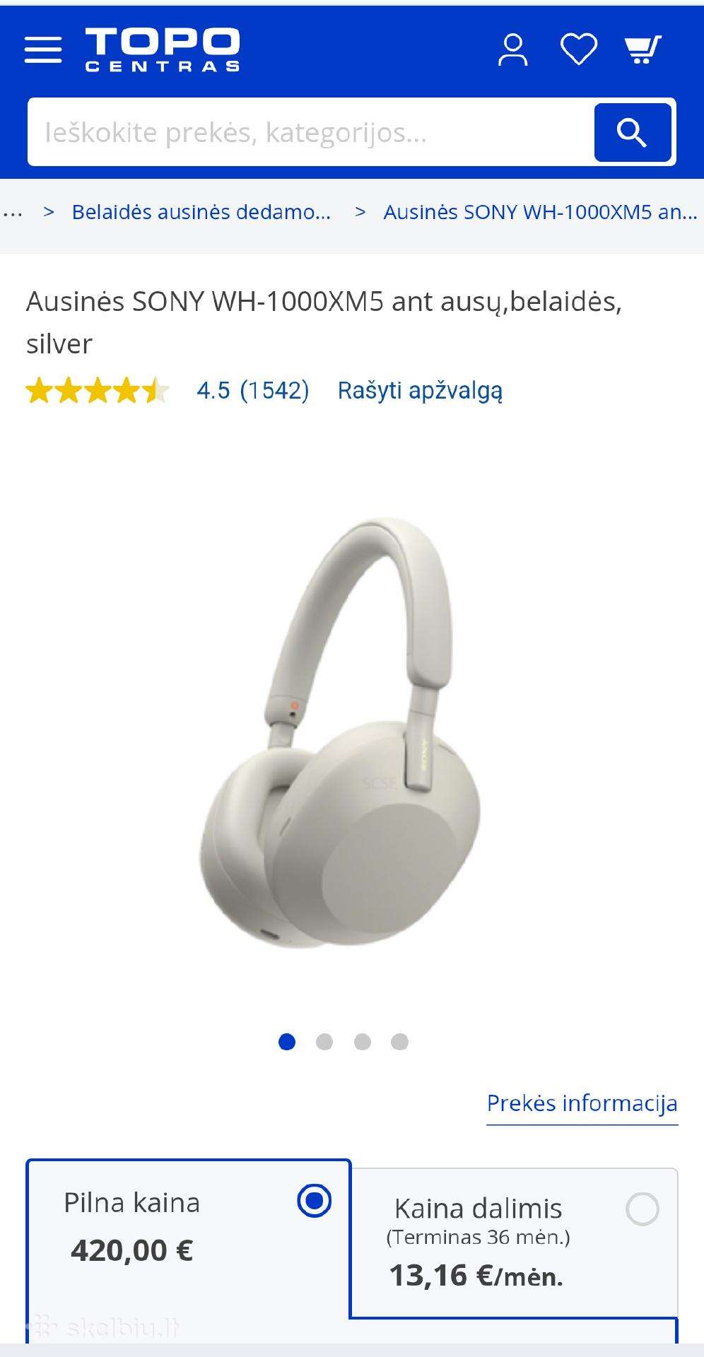 Už puse kainos apinauji Sony-xm5 ausines,flagman