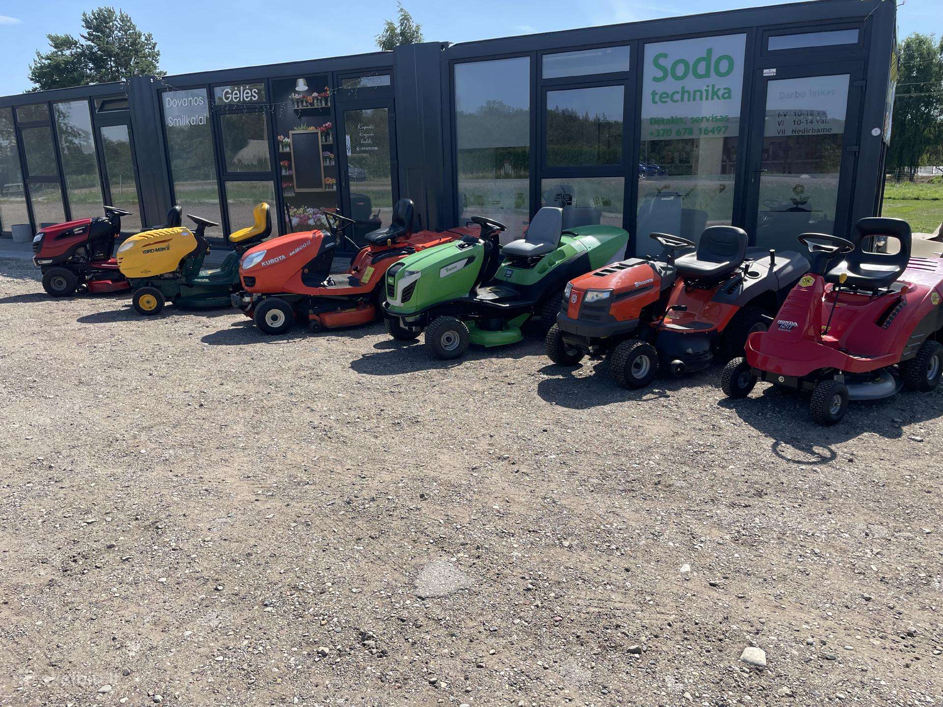 Sodo traktoriukas, traktoriukai, Zoliapjoves