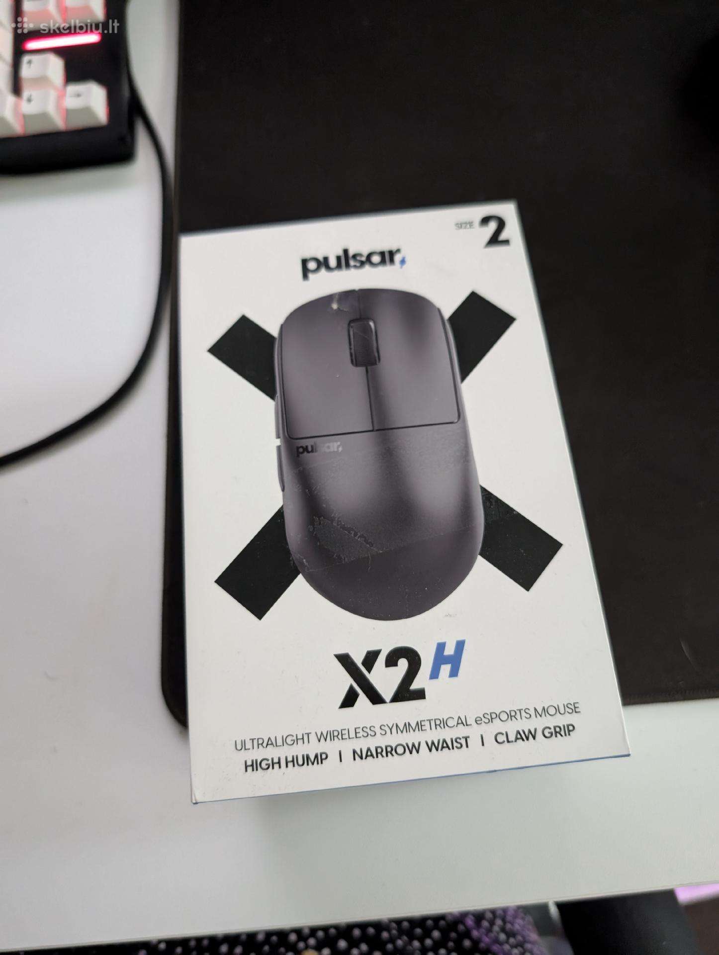 Pulsar x2h V2 Size 2 Black Pelė