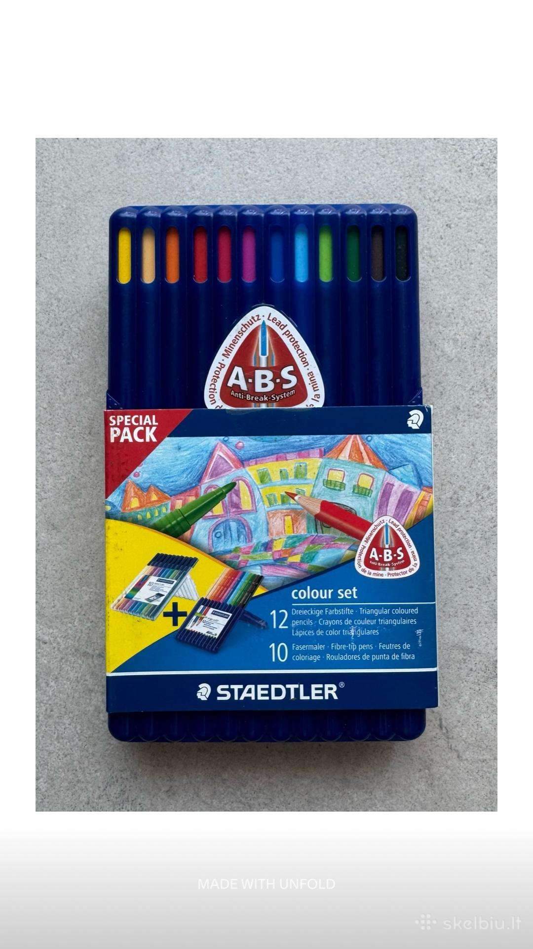Naujas Staedtler pieštukų ir tušinukų rinkinys