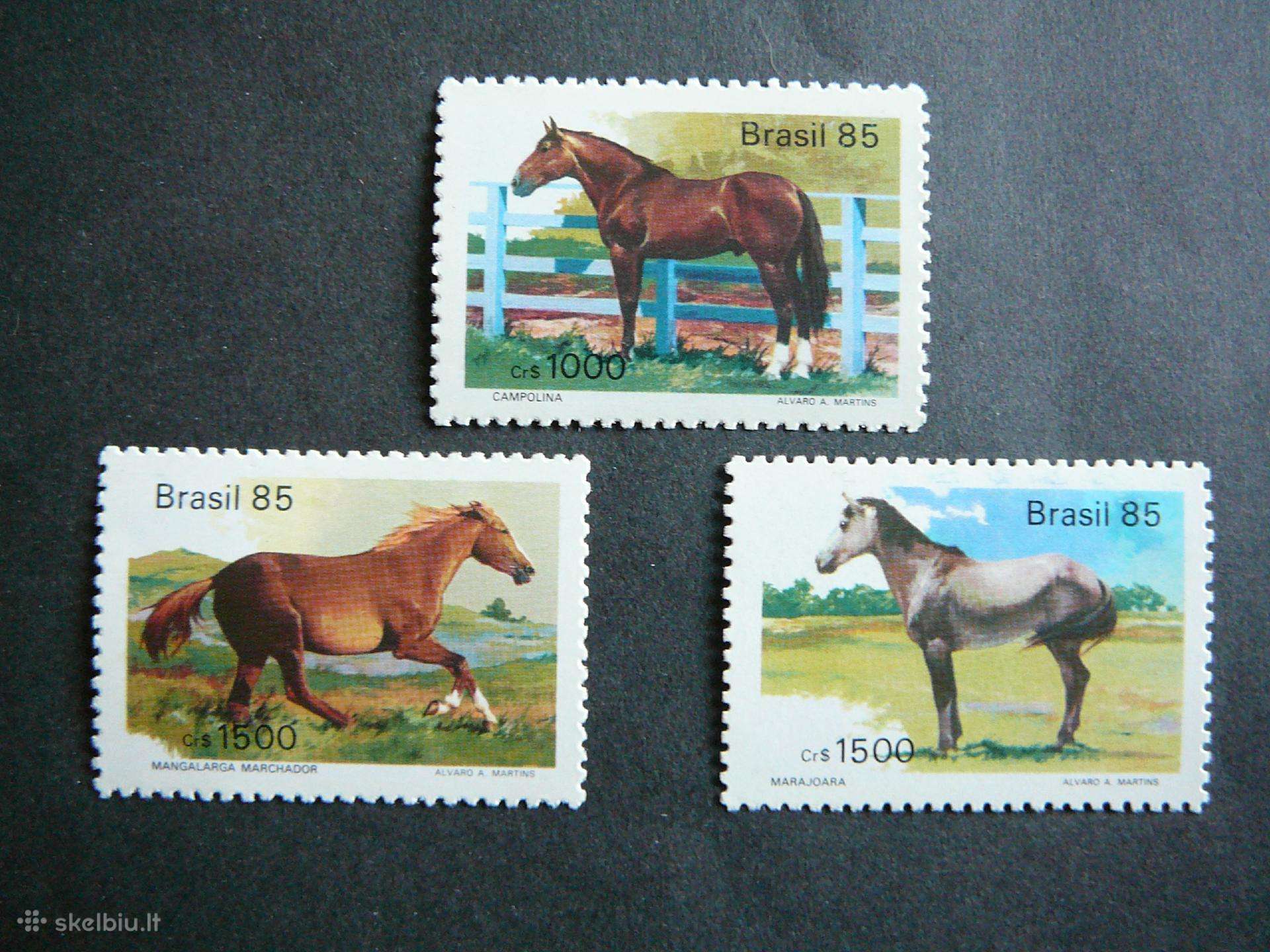 Arkliai Brazilija 1985 svarus br28