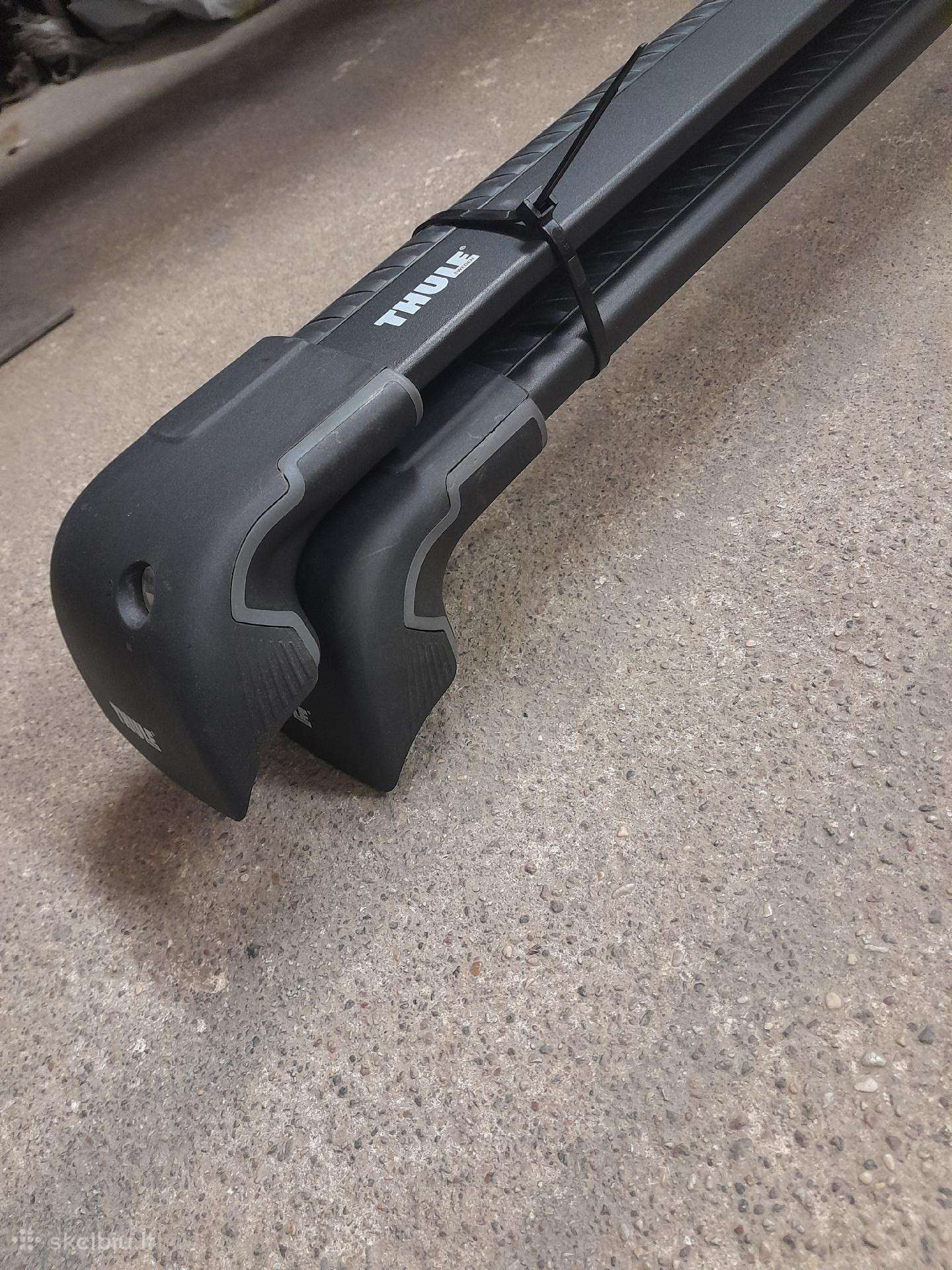 Audi Q7 stogo skersiniai Thule Wingbar Edge black
