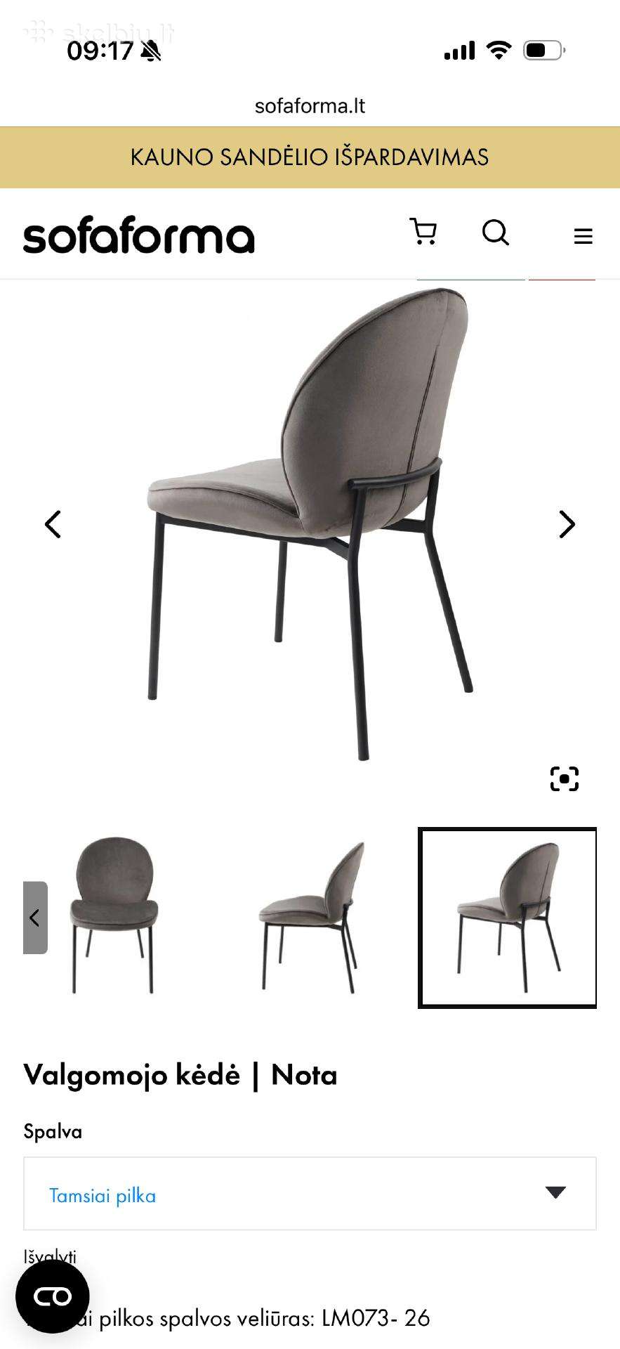 Sofaforma kėdės 6vnt