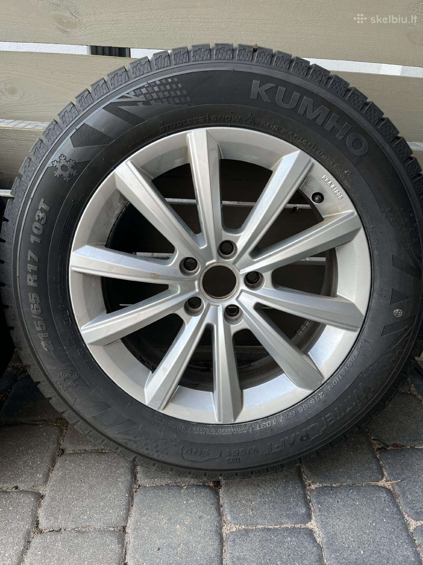VW Tiguan R17 ratlankiai su žieminėmis padangomis