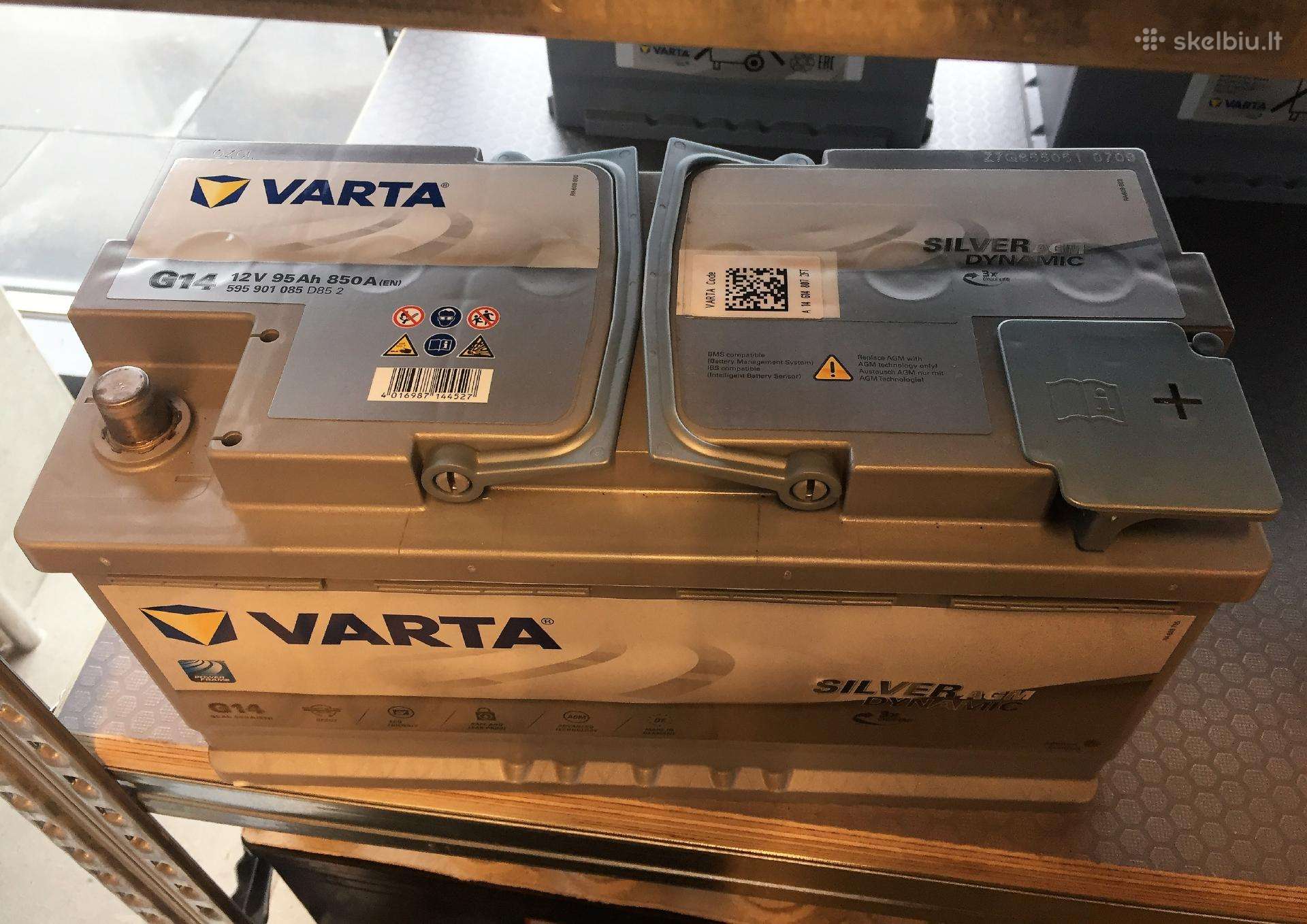 Agm Akumuliatorius Varta 95ah 850a