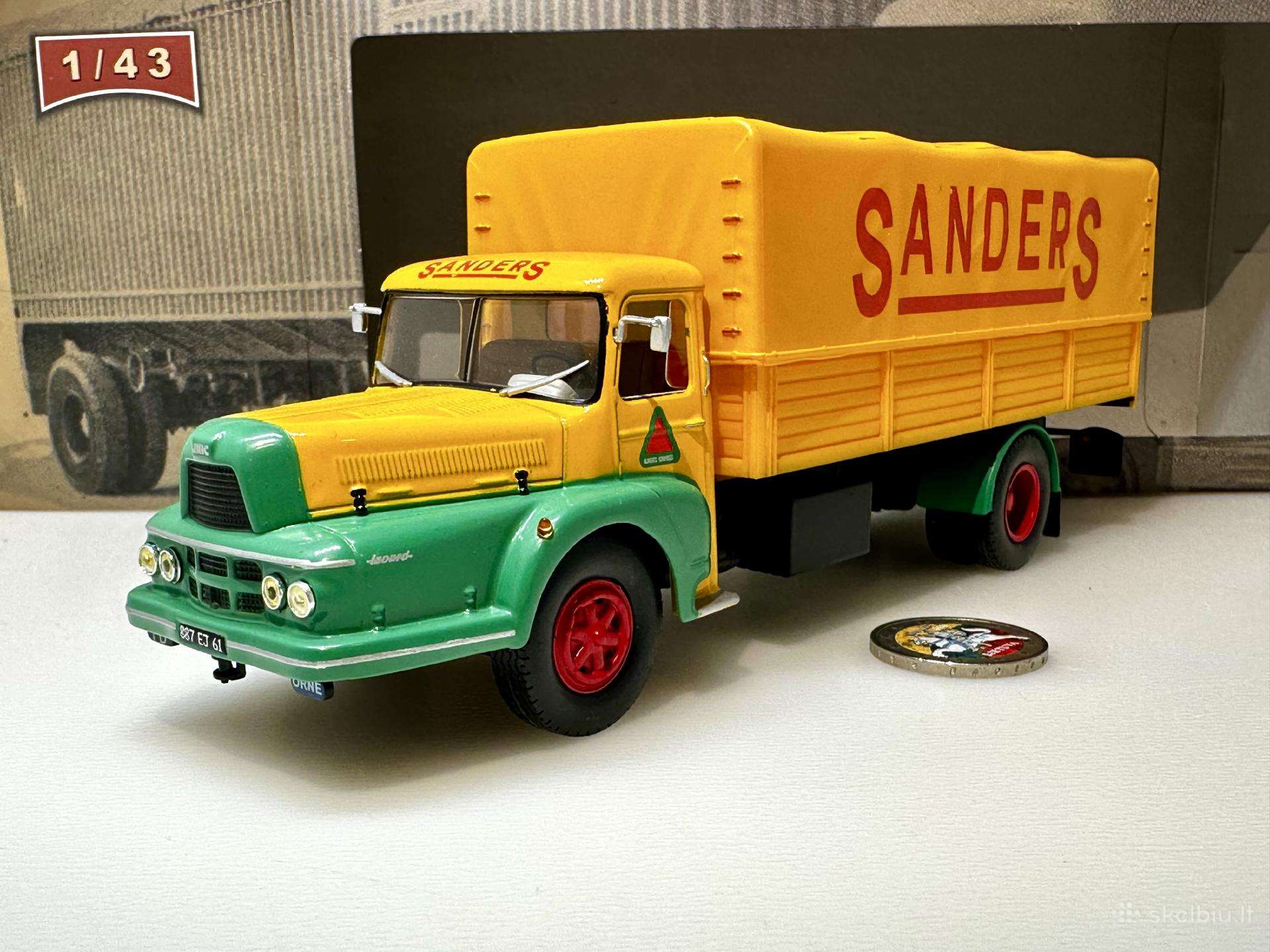 Unic Zu Sanders 1962 geltona/žalia 1:43 IXO
