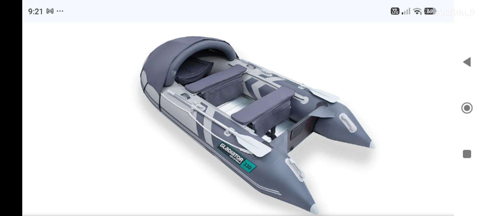 Gladiator C330 aliuminiu dugnu ir 200 Air Deck
