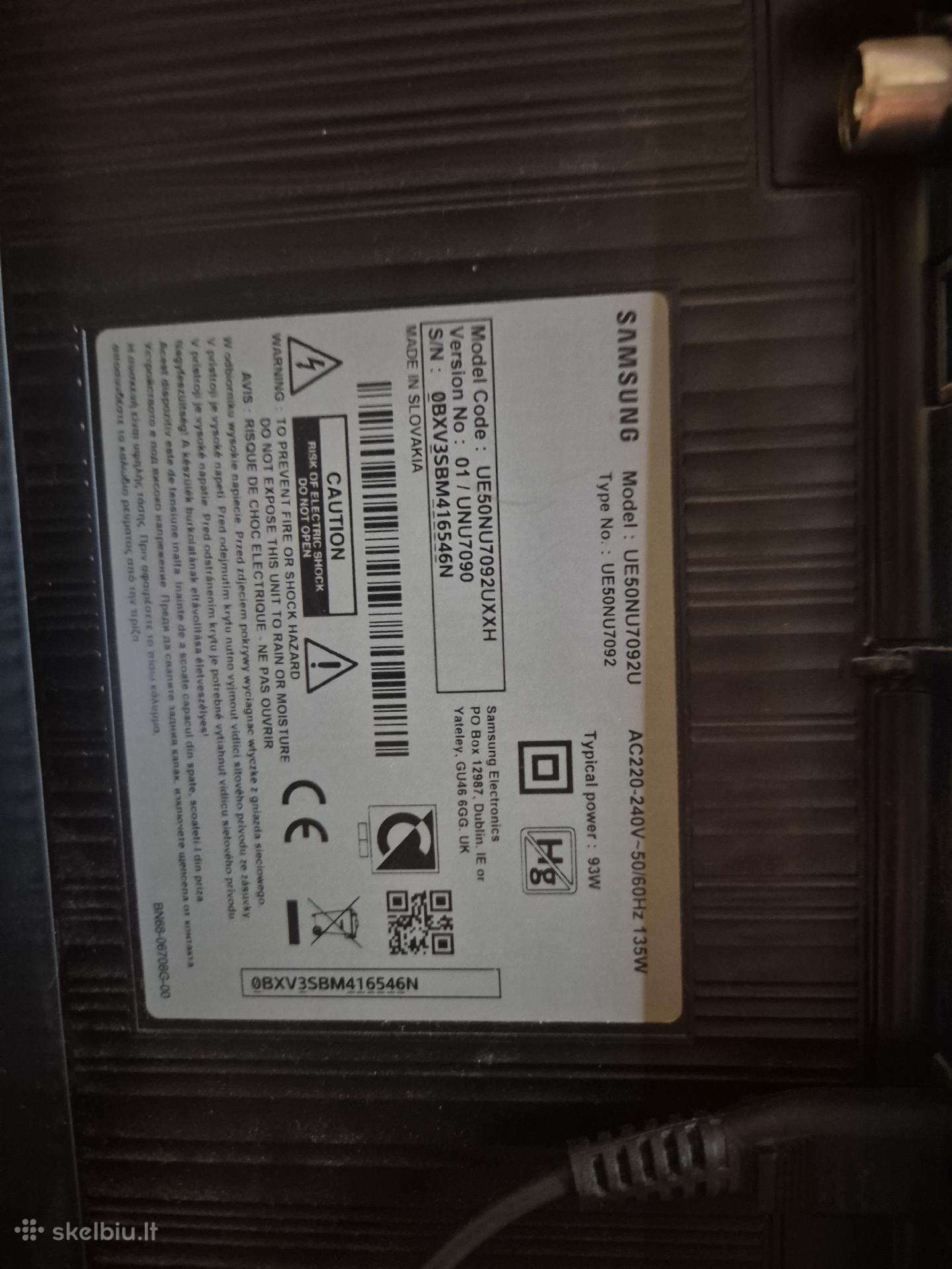 Televizorius samsung geras gerai rodo