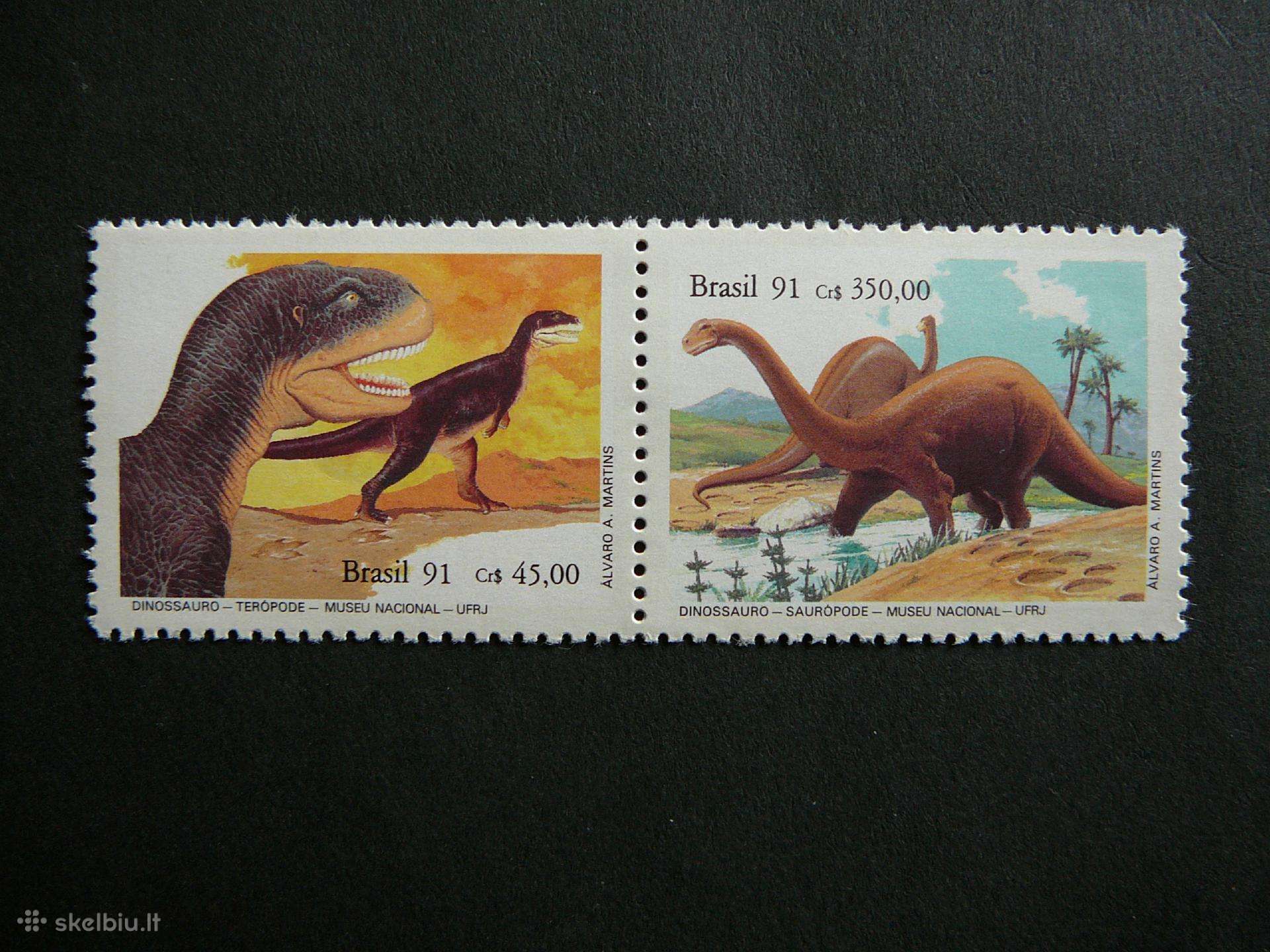 Dinozaurai Brazilija 1991 svarus brz233