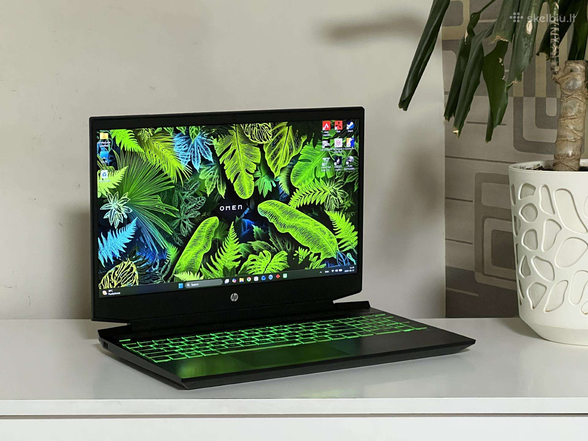 Parduodamas Hp Pavilion su Gtx 1660ti, 144hz, 1tb.