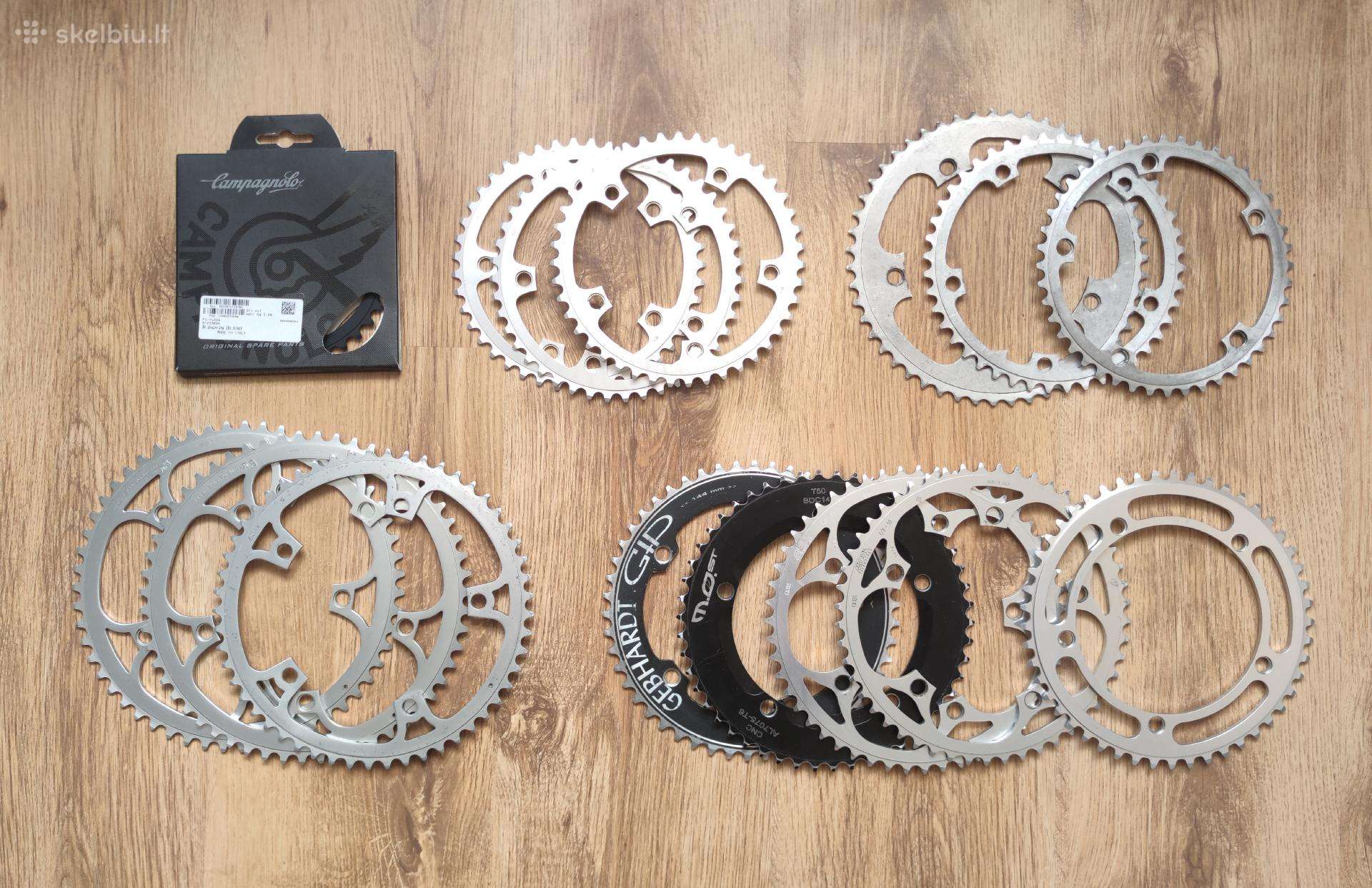 Priekinės žvaigždės chainrings 144 135 130 110 Bcd
