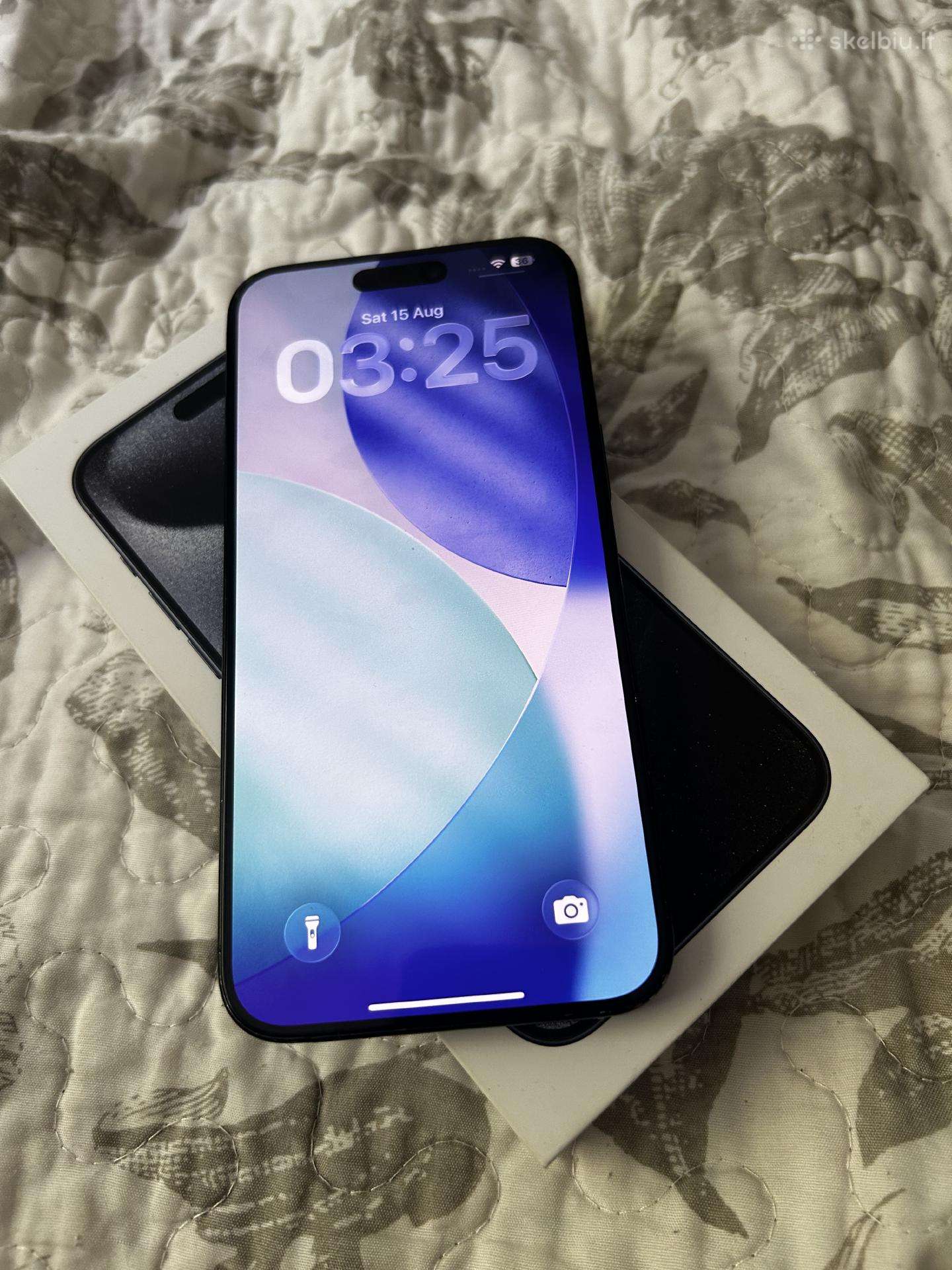 iPhone 15 pro max 256gb tvarkingas