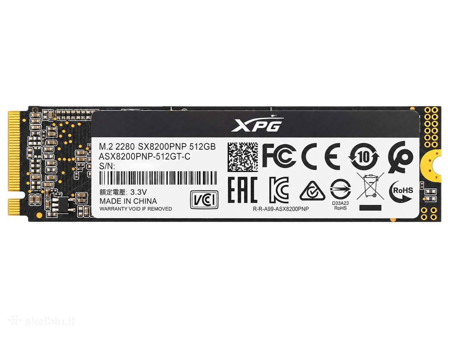 Adata Xpg Sx8200 Pro 512gb M.2 Nvme SSD