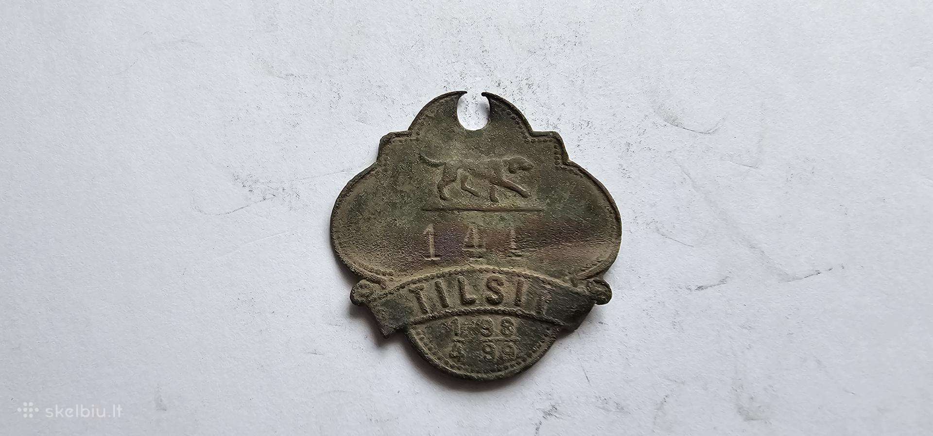 1898 Carinis suns zetonas Tilsit