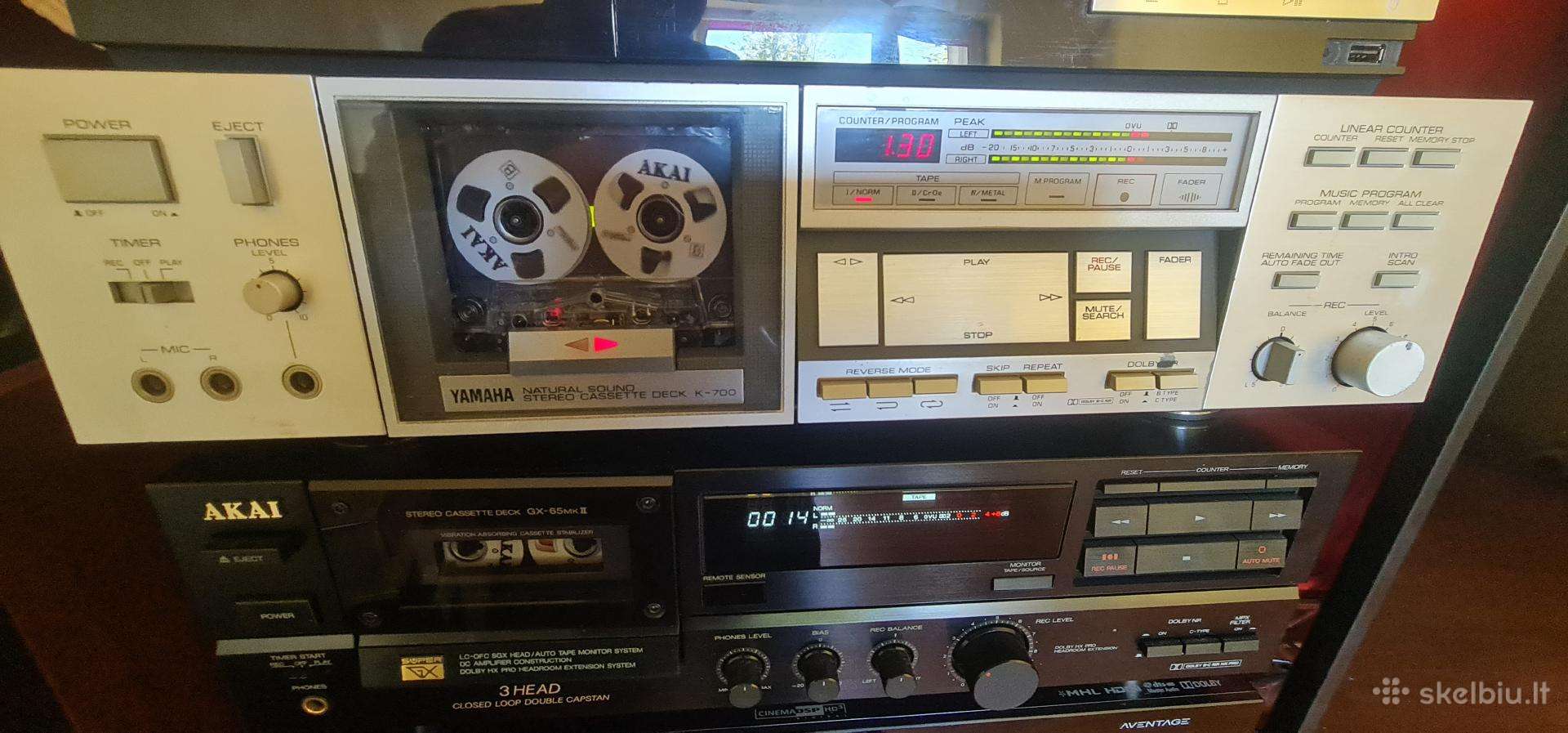Akai GX-65 Mkii,yamaha K-700,teac W-850r