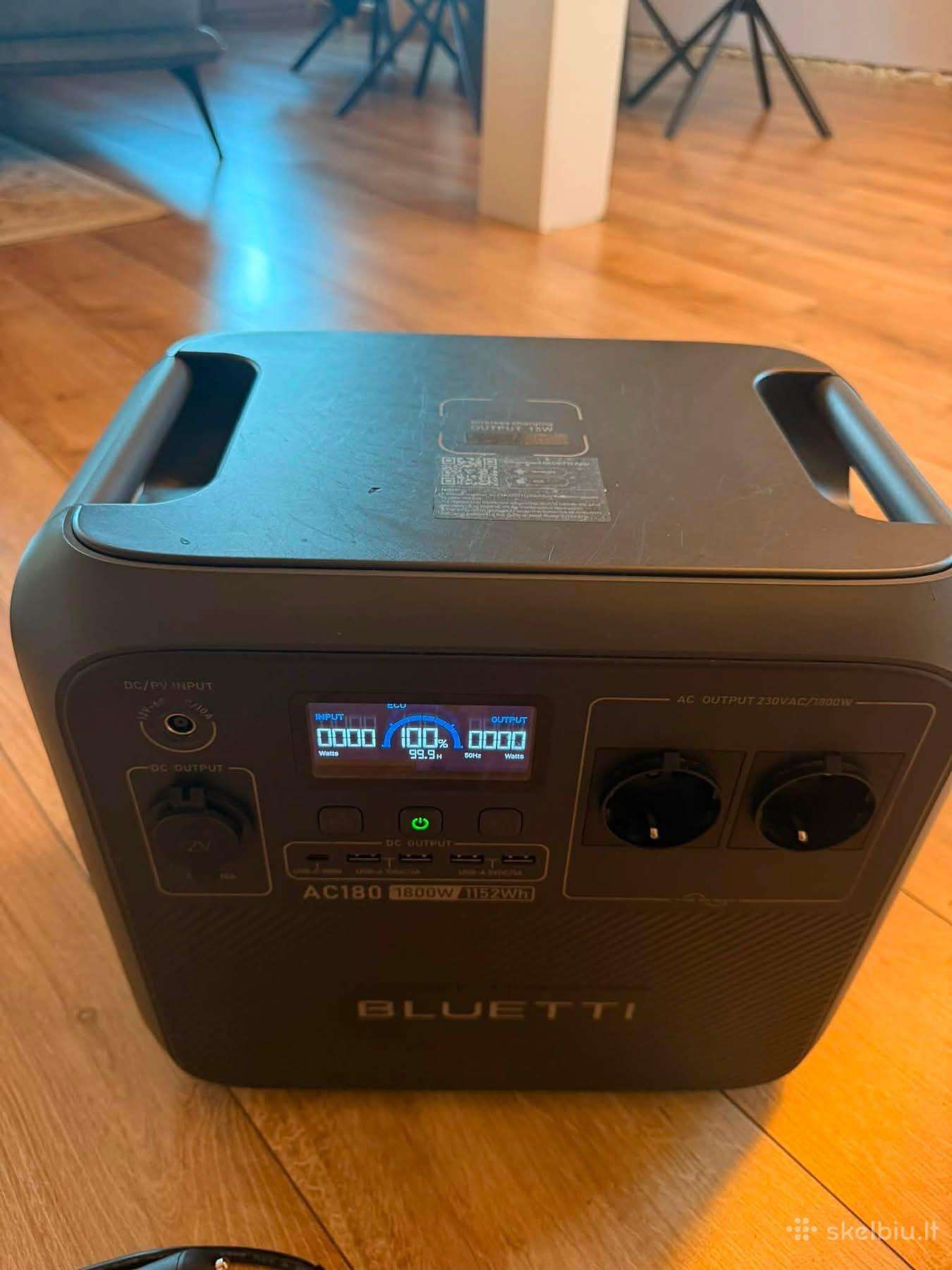 Bluetti Ac180 elek. stotelę kartu su Bluetti C