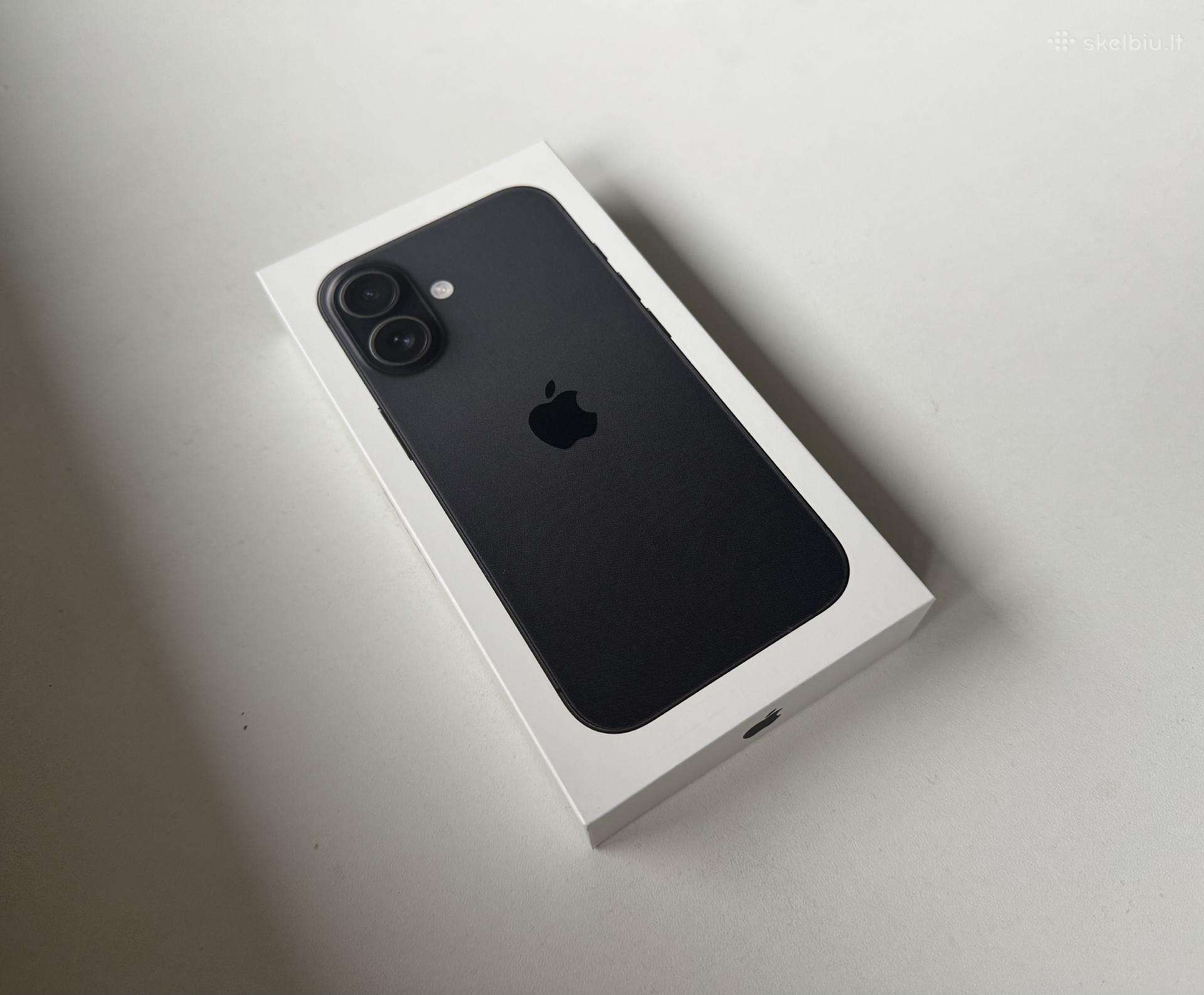 Naujas Apple iPhone 16 128gb Black