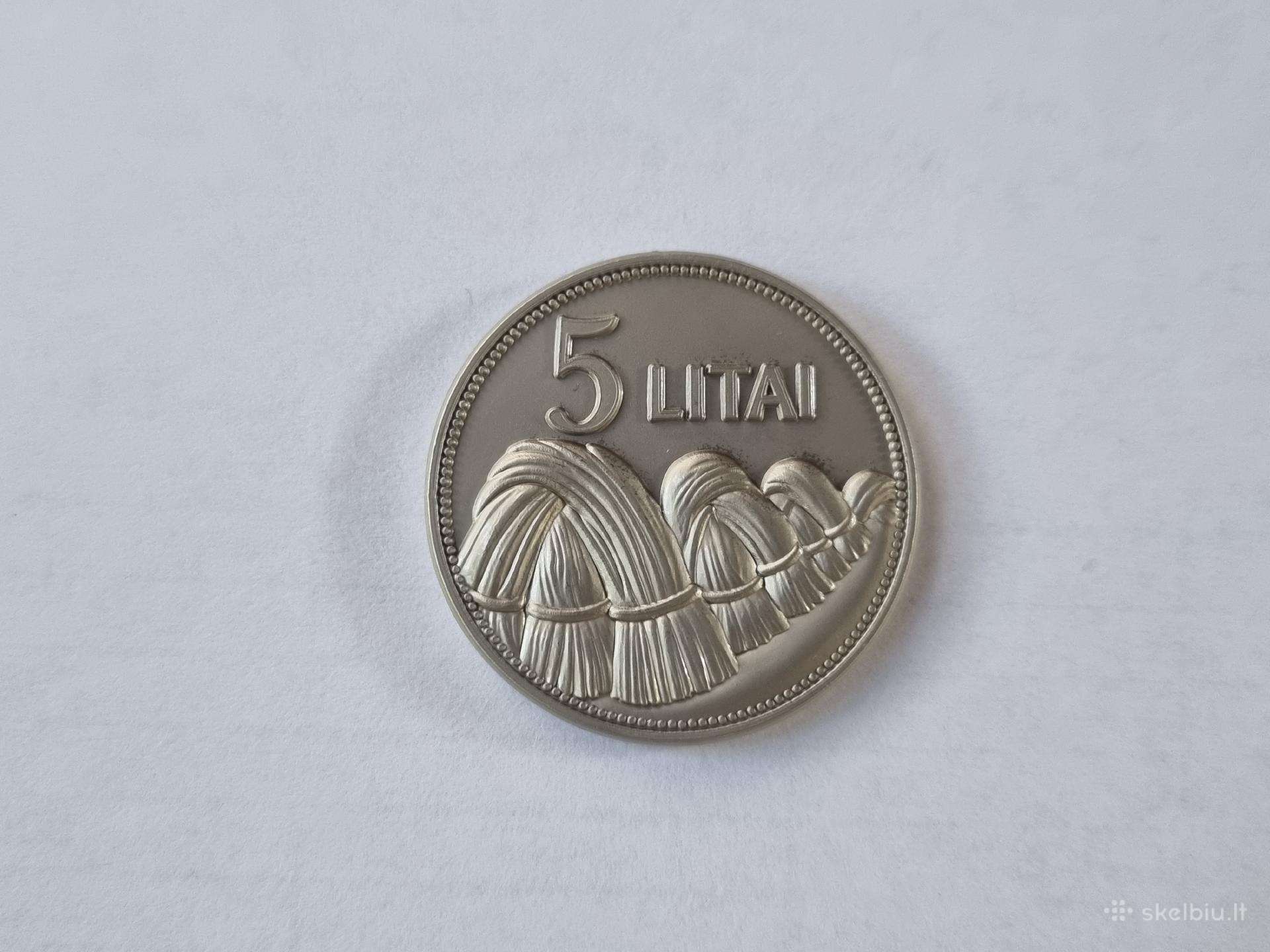 5 Litai 1924m bandyminė moneta nebuvo išleista.
