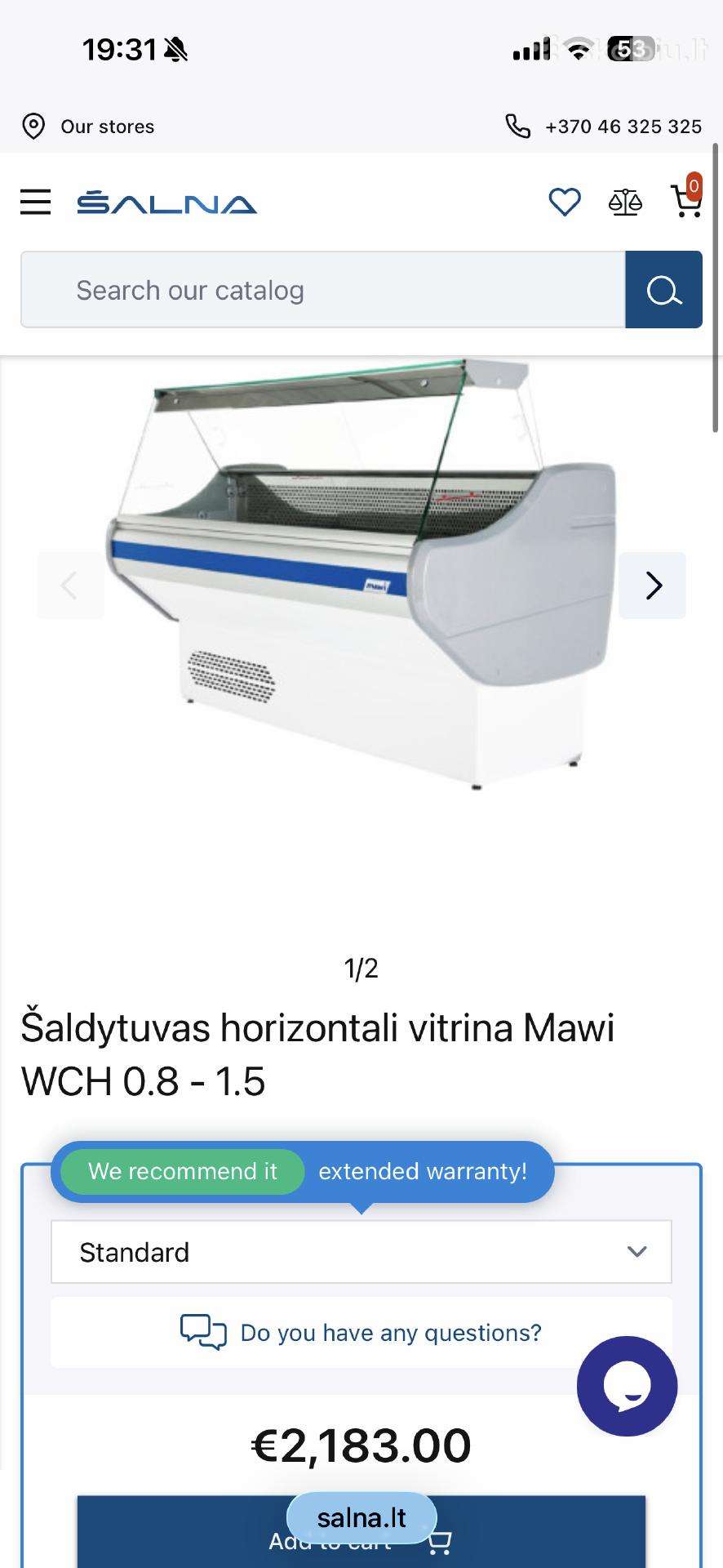 Mawi šaldymo vitrinos