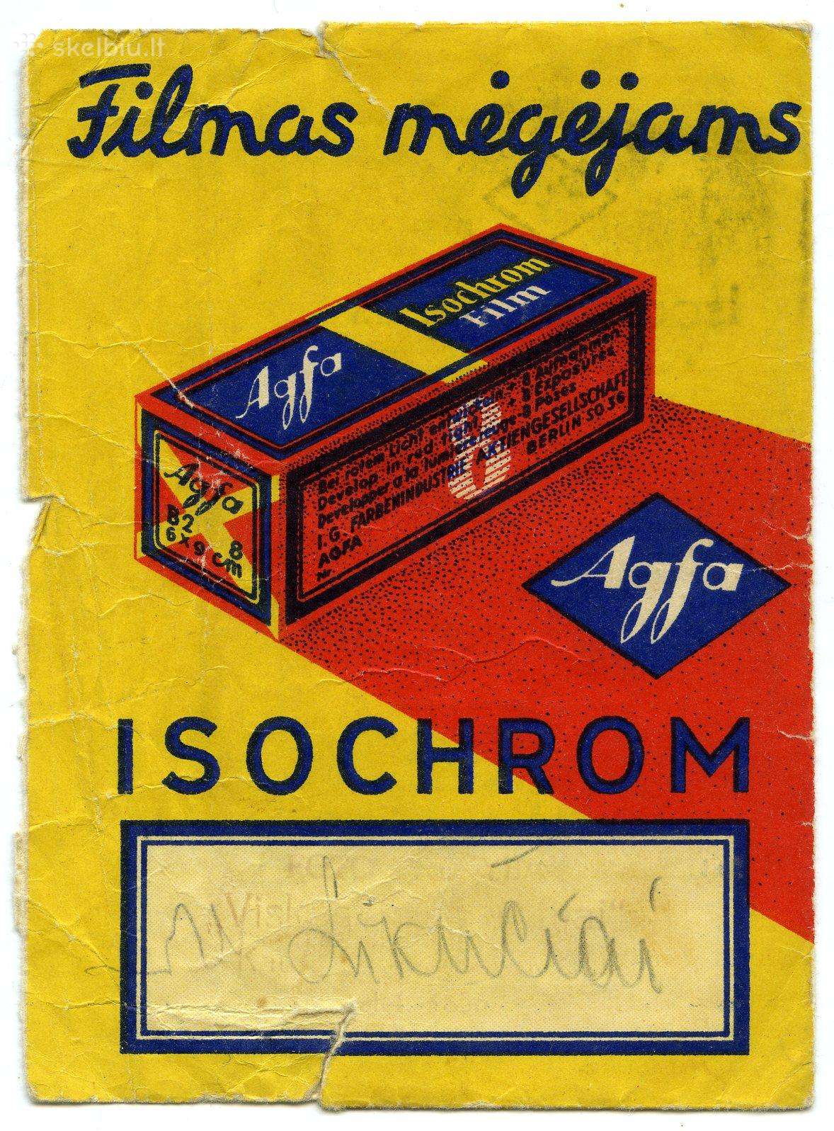 1930 reklaminis vokas Filmas mėgėjams