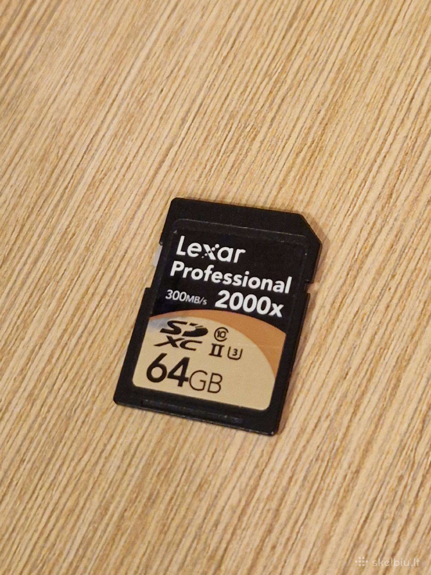 Lexar Professional 2000x 64gb Sd card II U3