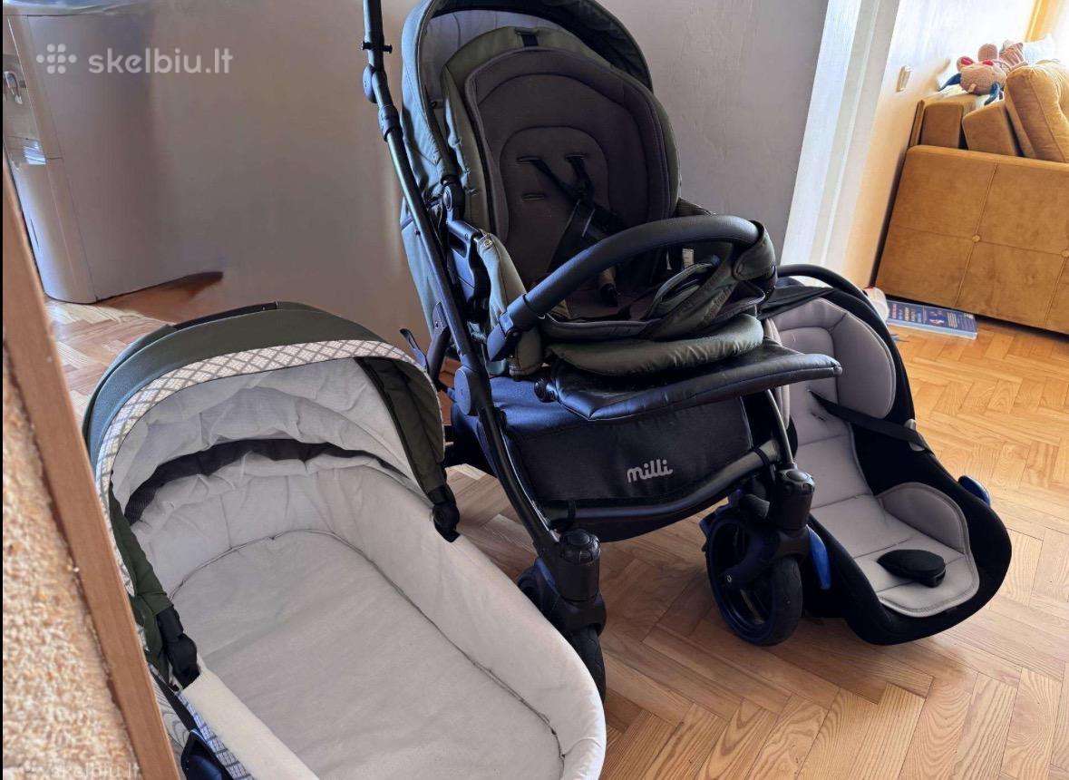 Milli vežimėlis 3 in 1