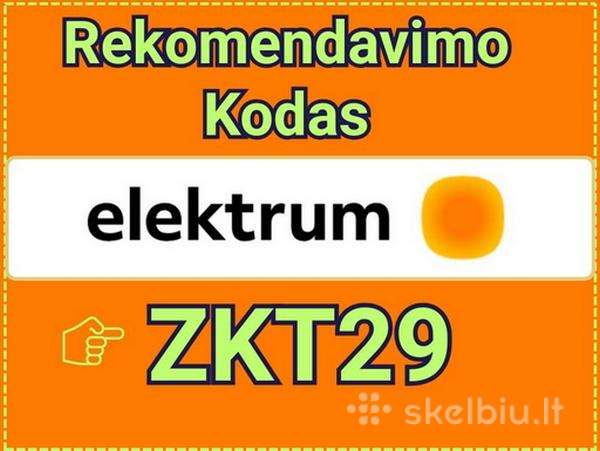 Elektrum Kodas Zkt29 - 15€ Dovana