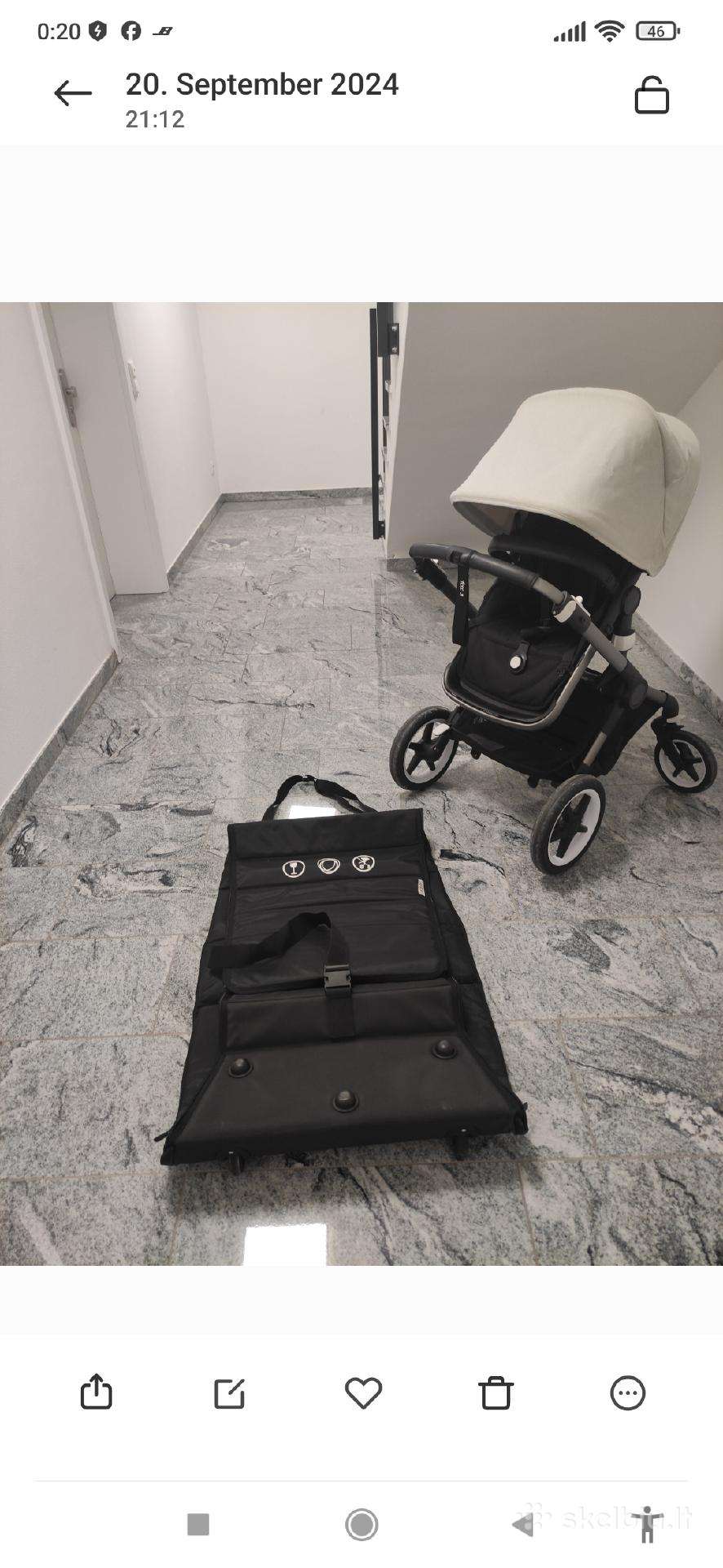 Parduodu Bugaboo Fox 3 su visais priedais