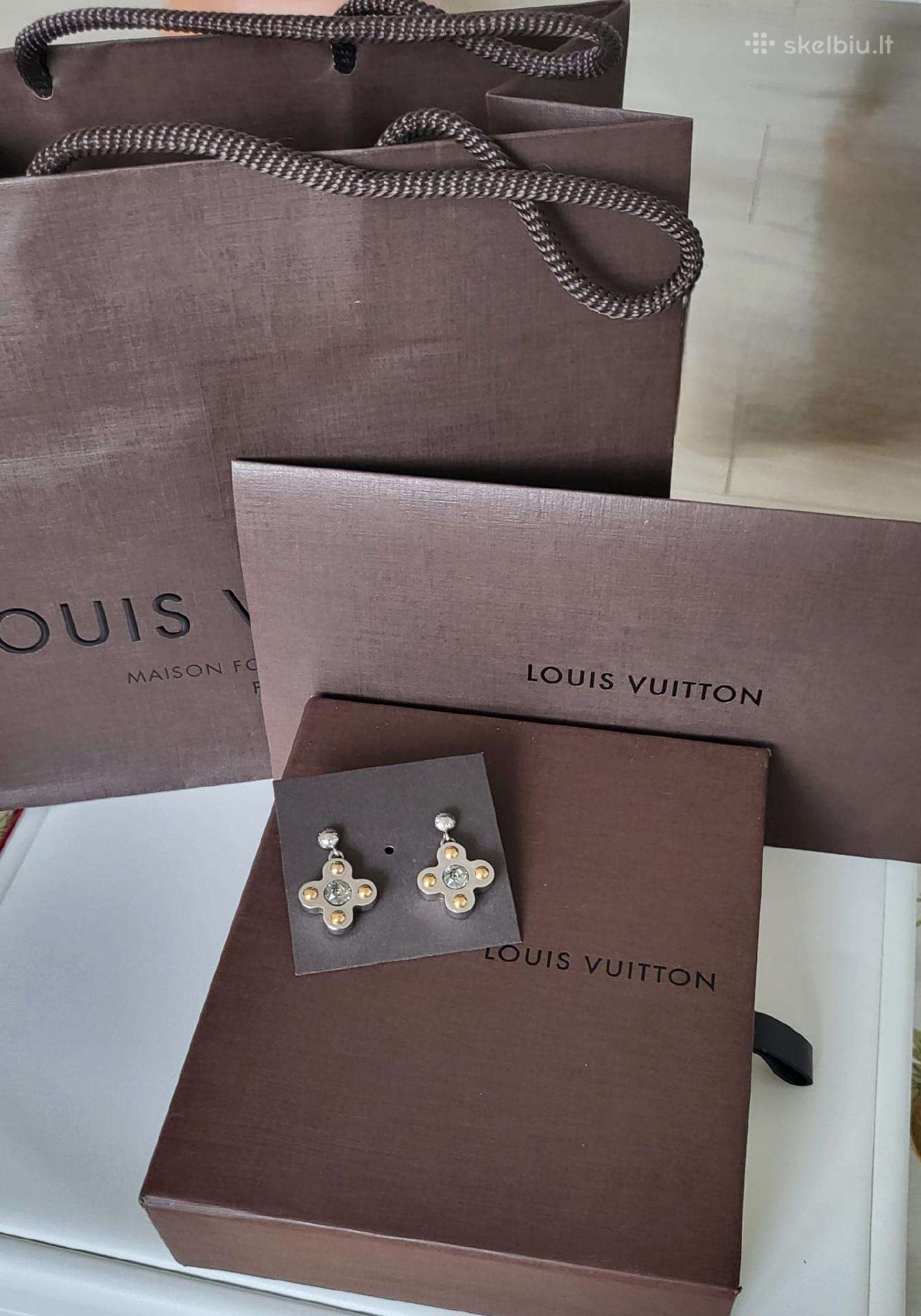 Louis Vuitton keturlapio motyvo auskarai