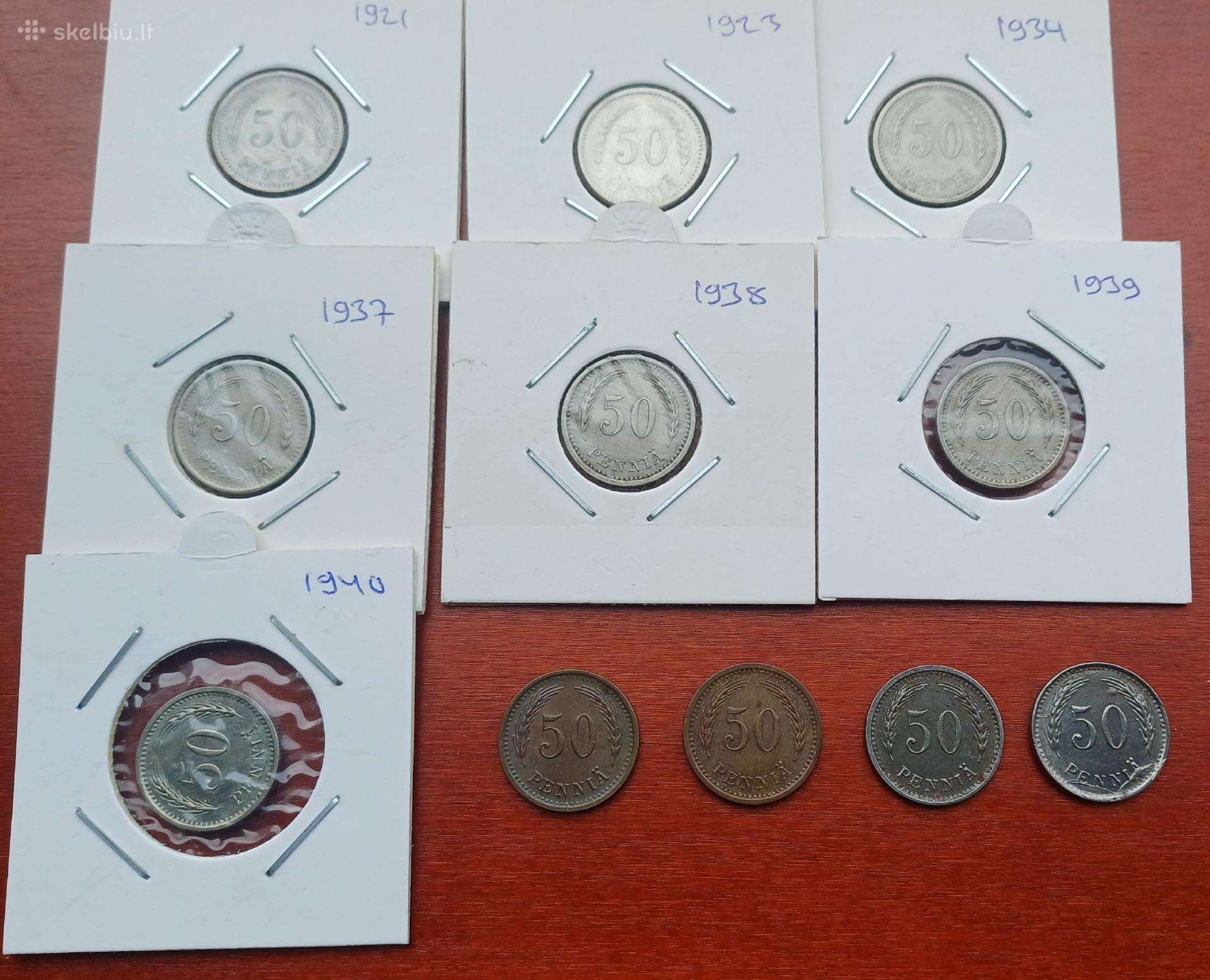 50 pennia nuo 1921 Suomija