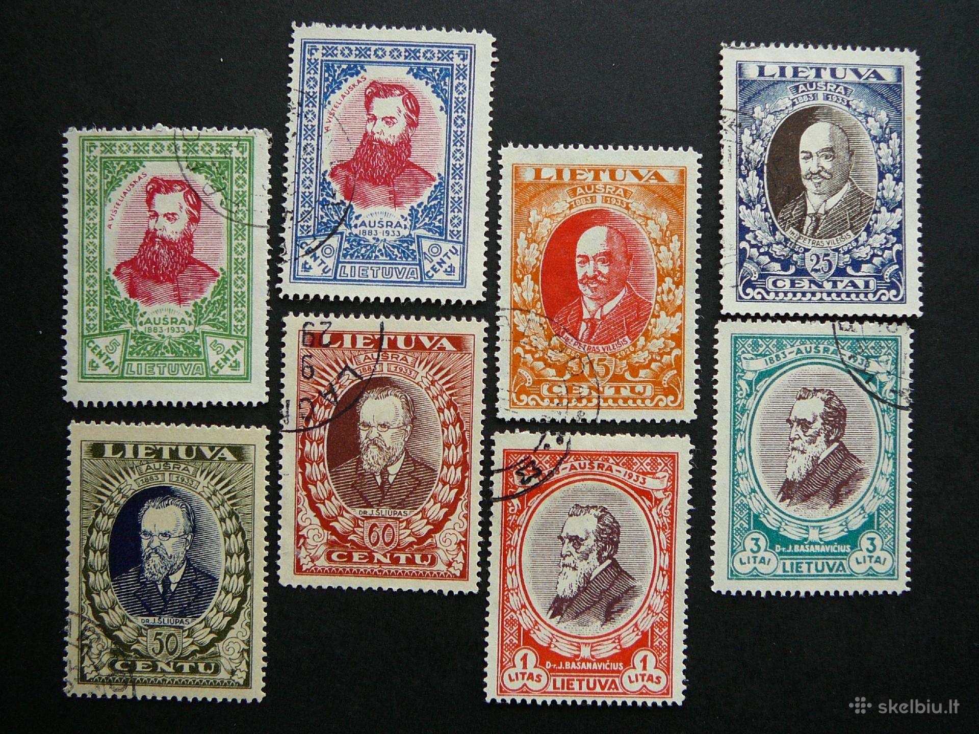 Lietuva 1933 Septyndieniai antsp. lit356/3aa