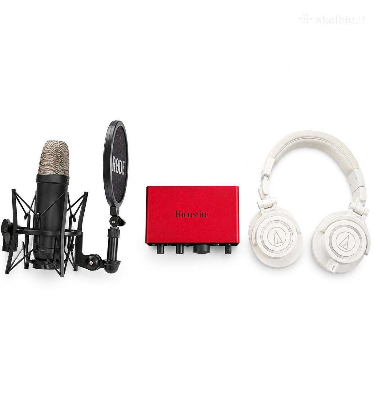 Rode Nt1 Focusrite 4th Ath-m50x